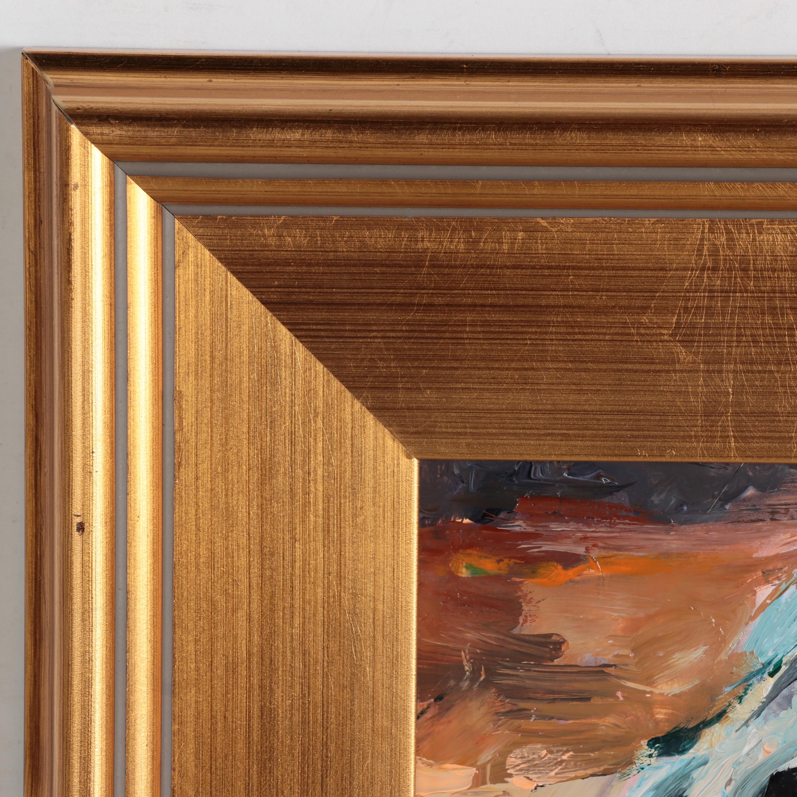 Adam Deda Dog Oil Portrait "Black Labrador"