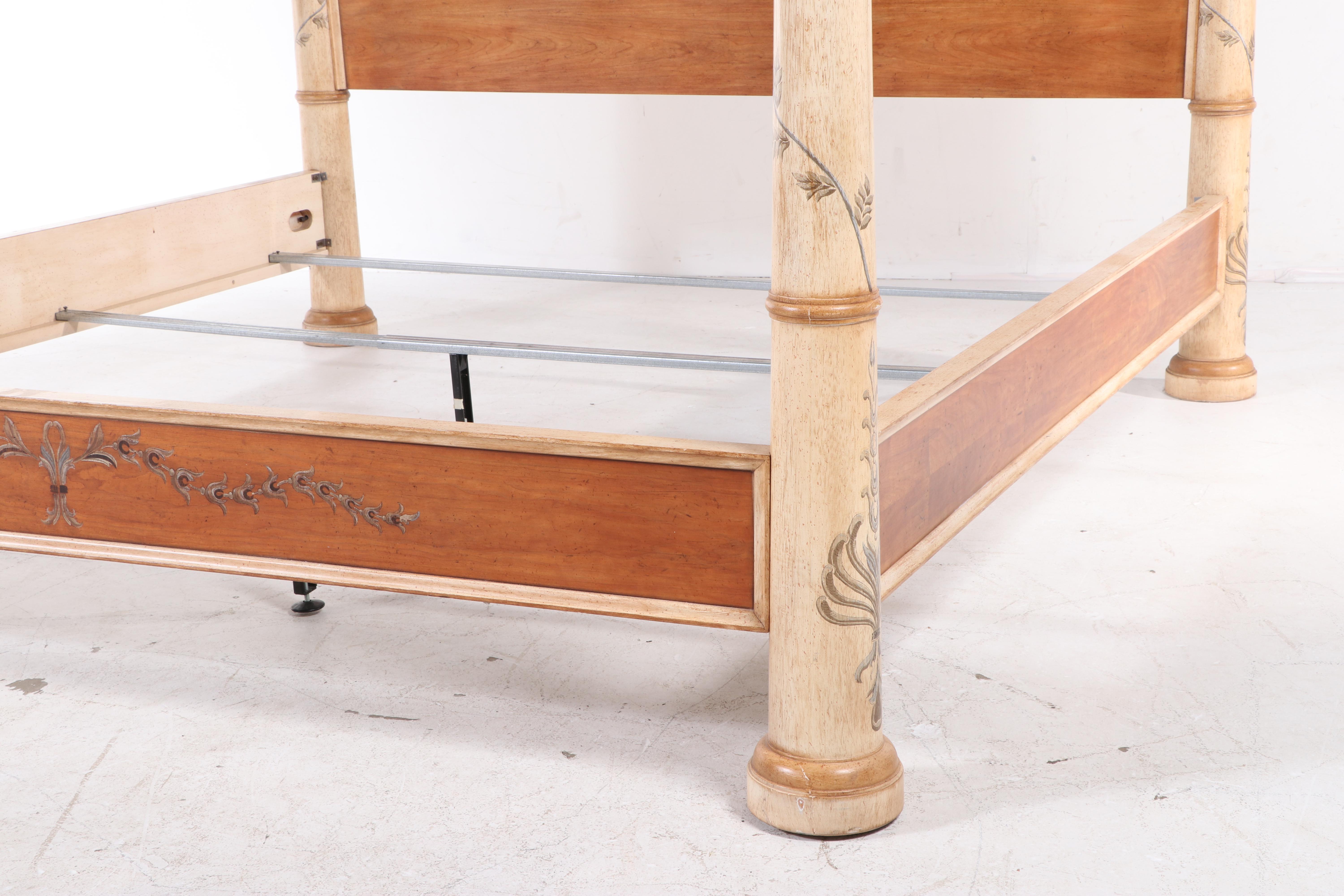 Ferguson Copeland Ltd. "Venetian" Paint-Decorated King Size Bed Frame