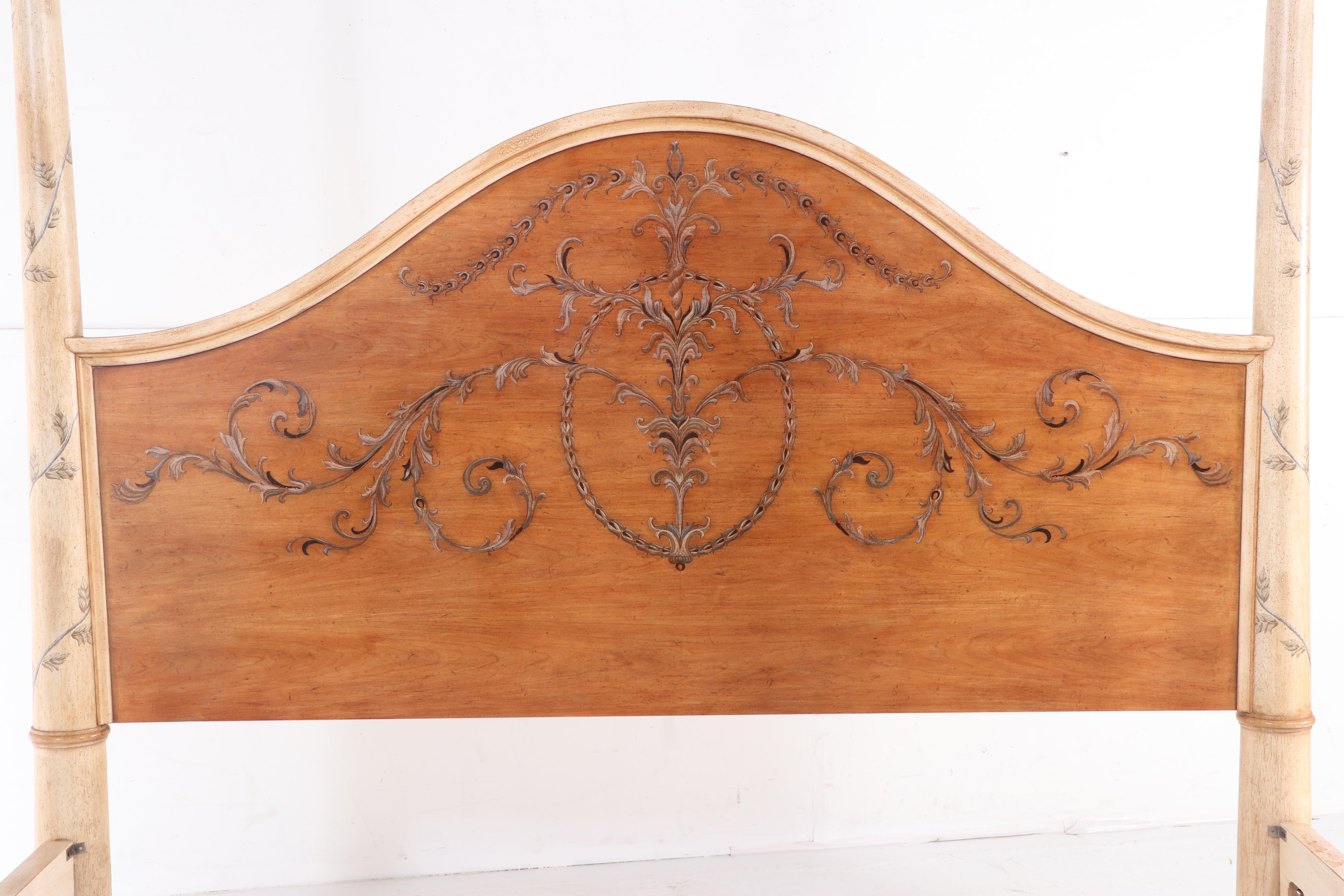 Ferguson Copeland Ltd. "Venetian" Paint-Decorated King Size Bed Frame