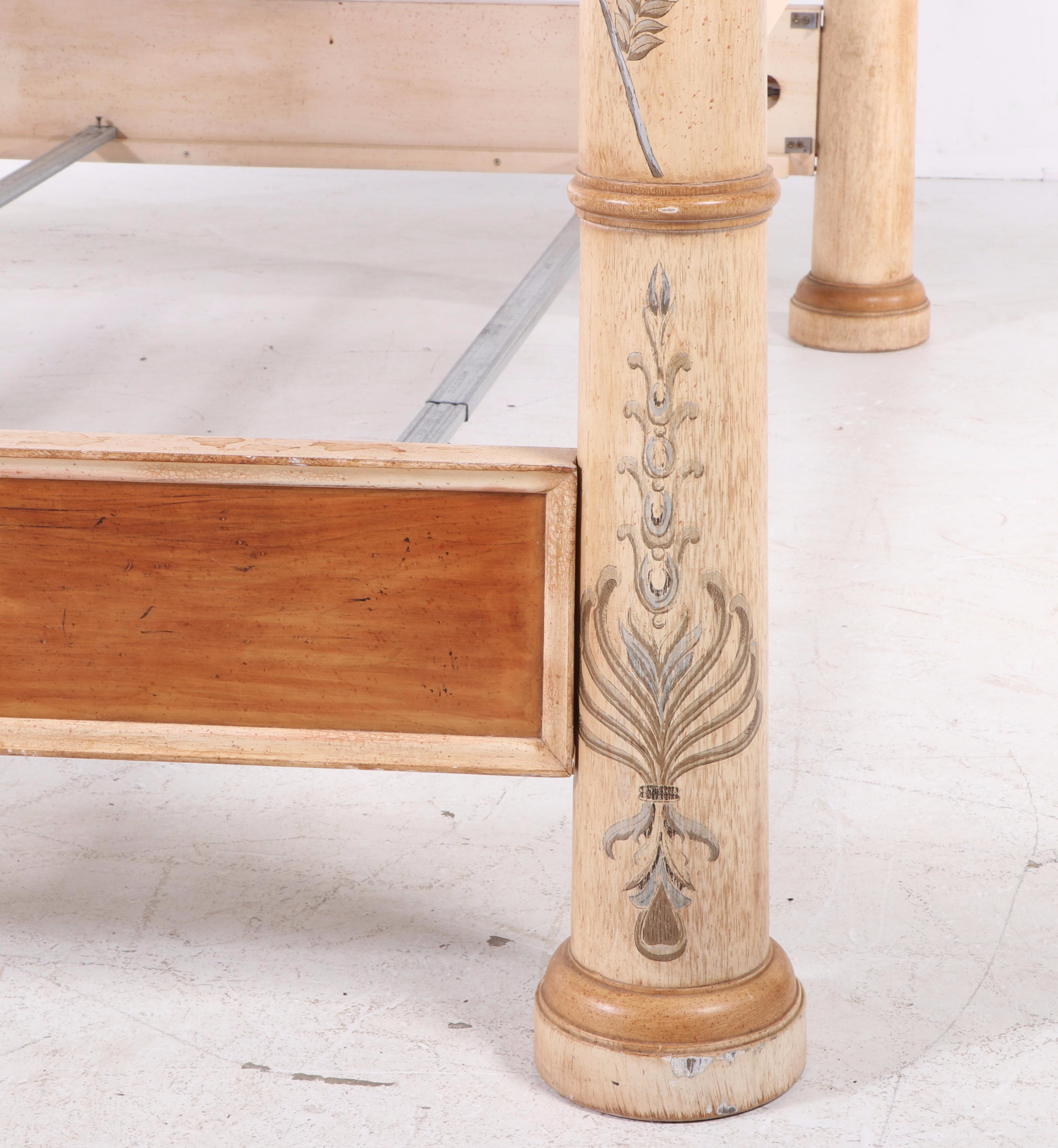 Ferguson Copeland Ltd. "Venetian" Paint-Decorated King Size Bed Frame