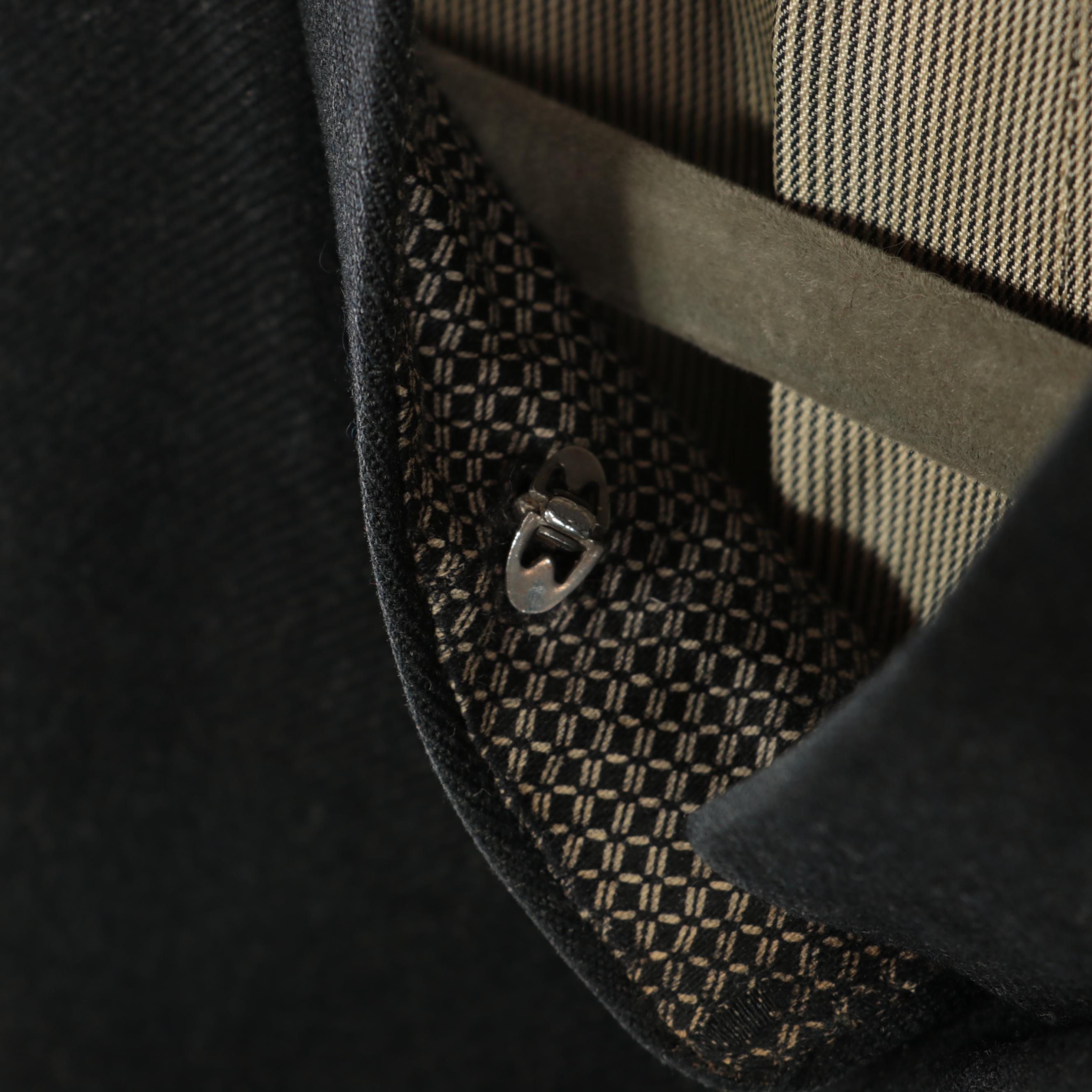 Men's Clerical and Other Black Wool Adjustable Waistcoats