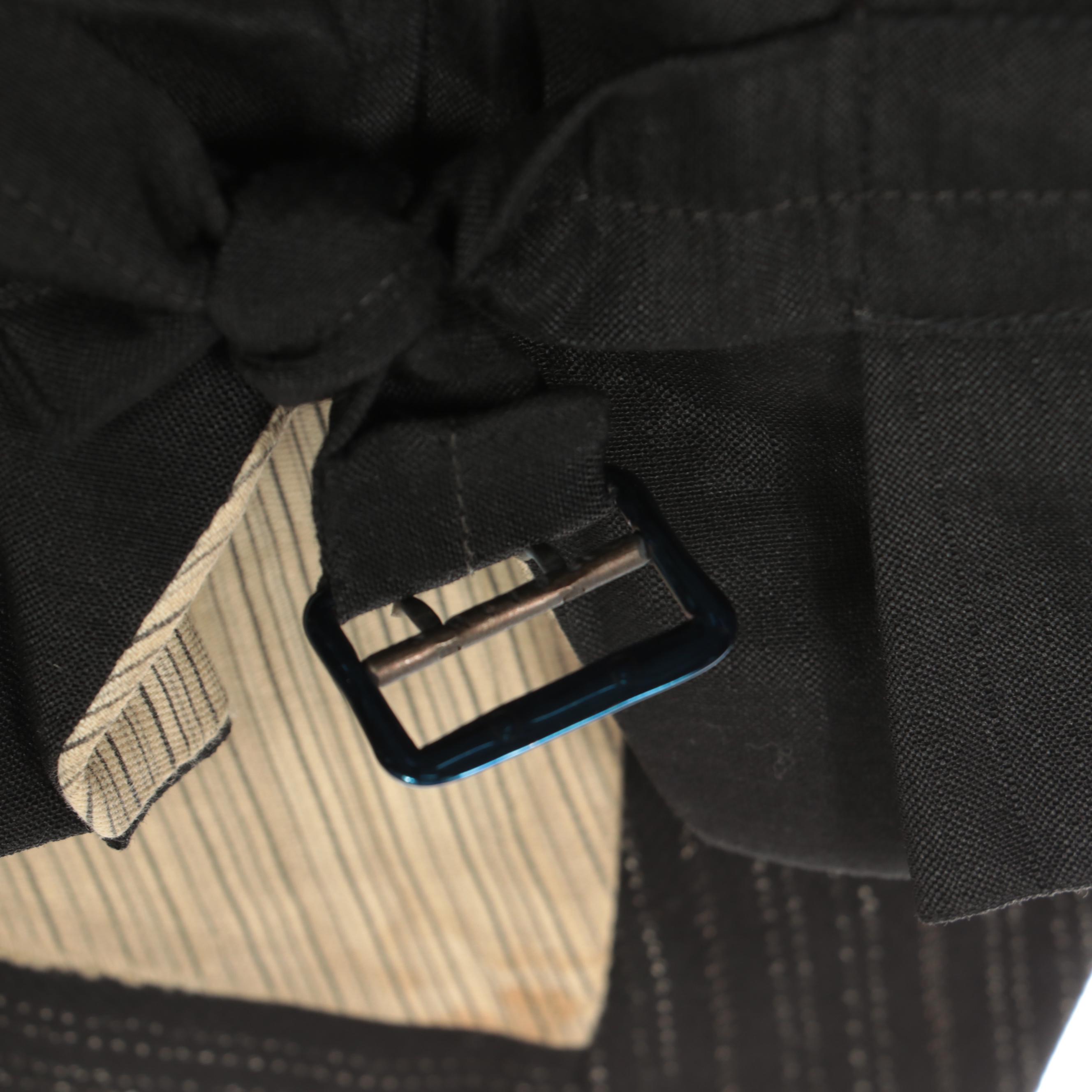 Men's Clerical and Other Black Wool Adjustable Waistcoats