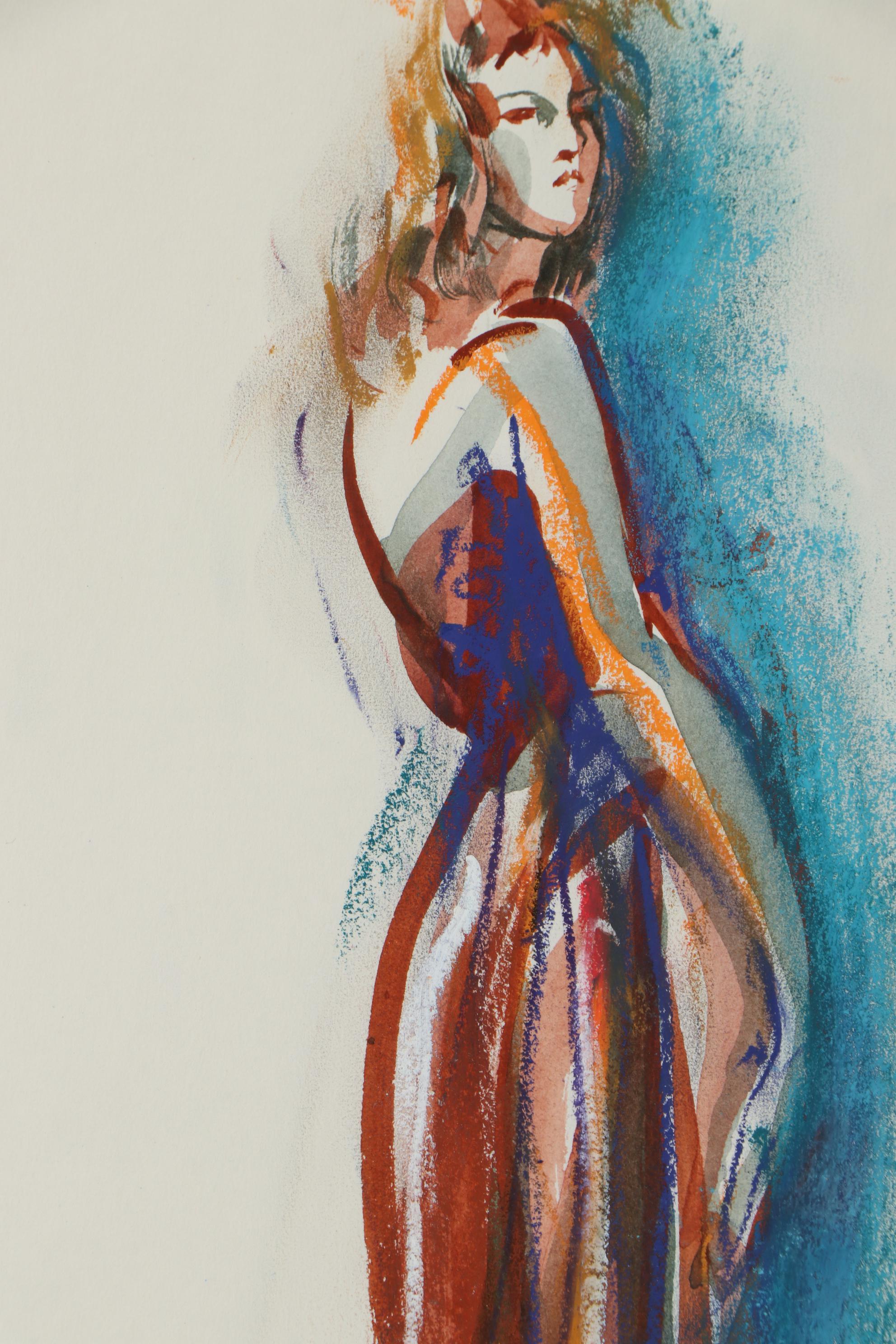 Margaret Voelker-Ferrier Watercolor Fashion Illustrations