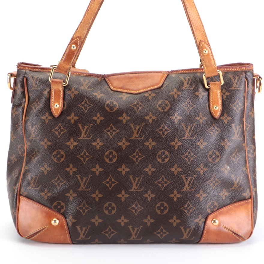 Louis Vuitton Estrela MM Shoulder Bag in Monogram Canvas and Vachetta Leather