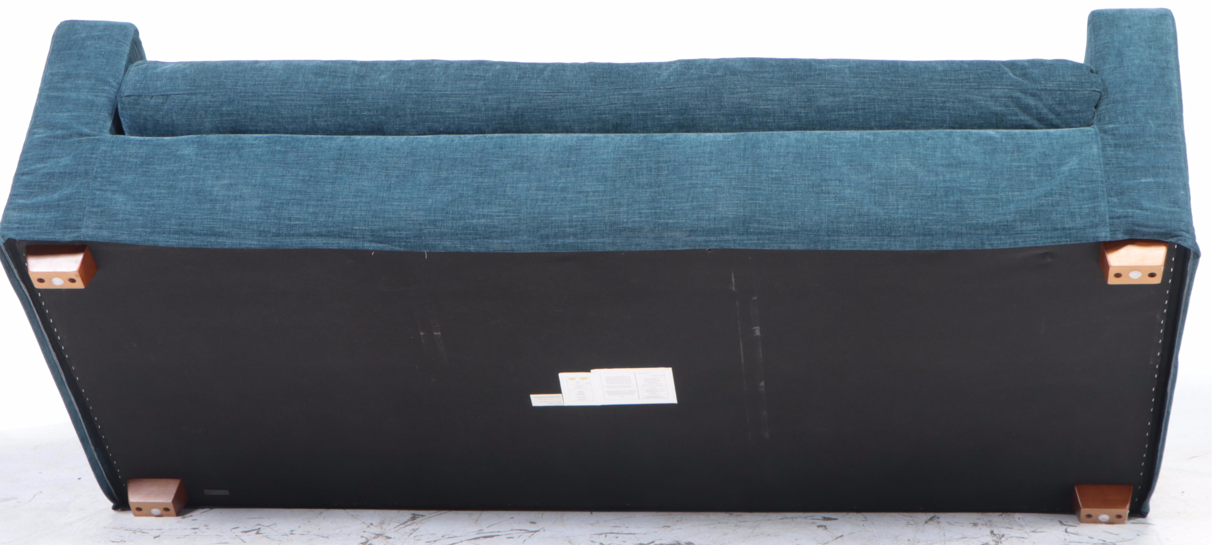 Article "Alzey" Sofa with Dash Blue Slipcover