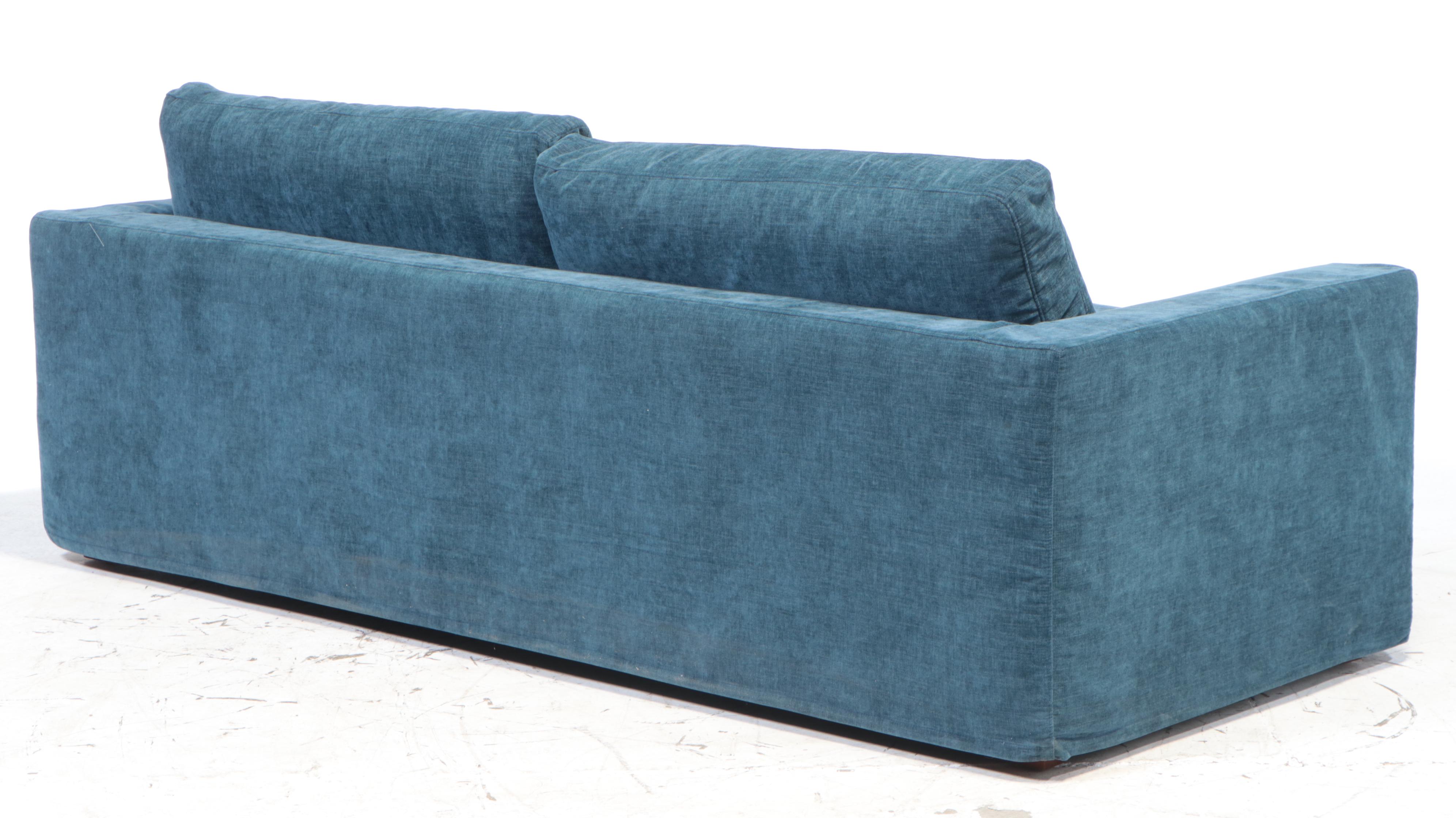 Article "Alzey" Sofa with Dash Blue Slipcover