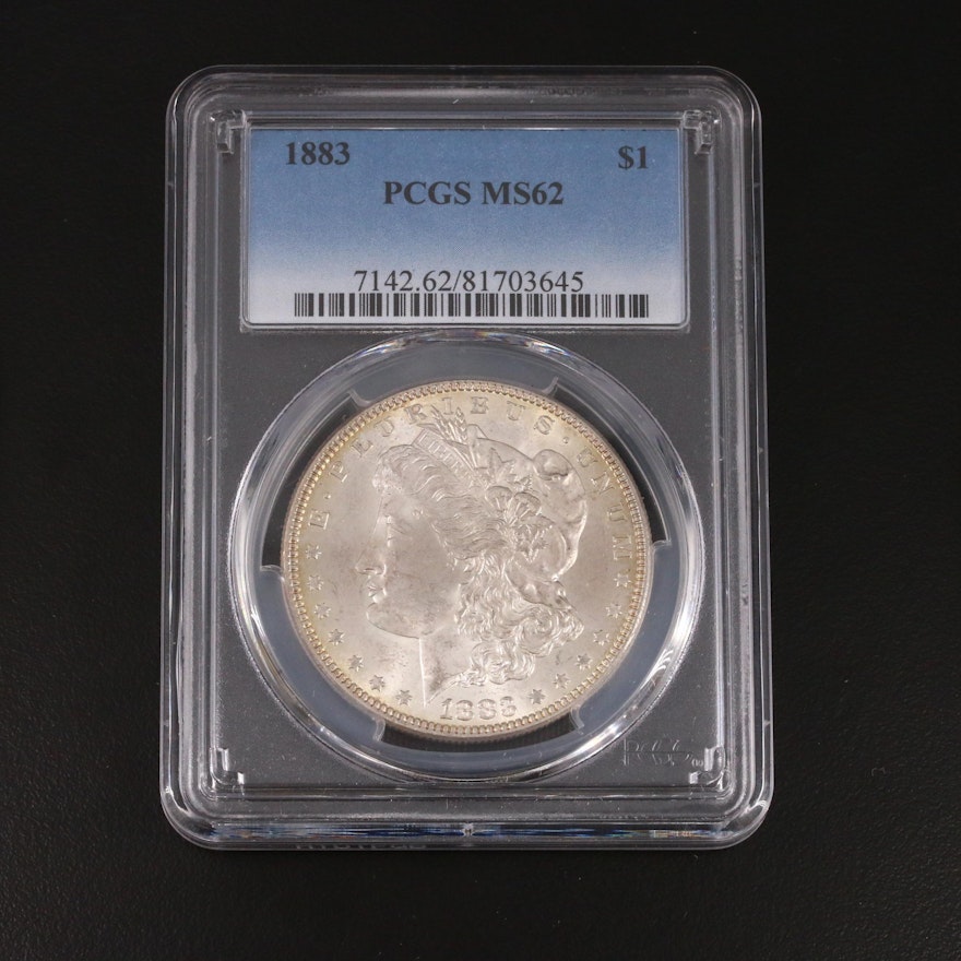 PCGS Graded MS62 1883 Silver Morgan Dollar
