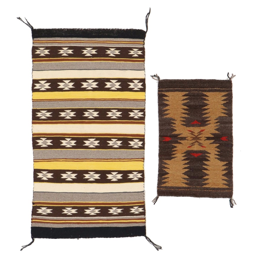 Handwoven Southwestern Style Geometric Accent Rugs