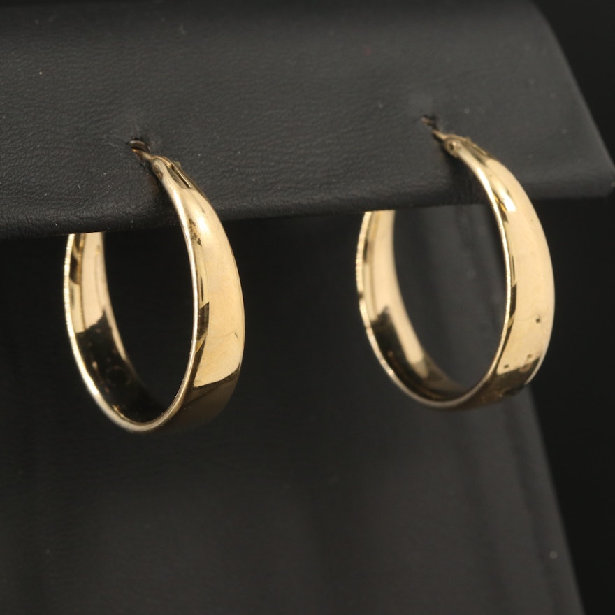 Tapered Hoop Earrings