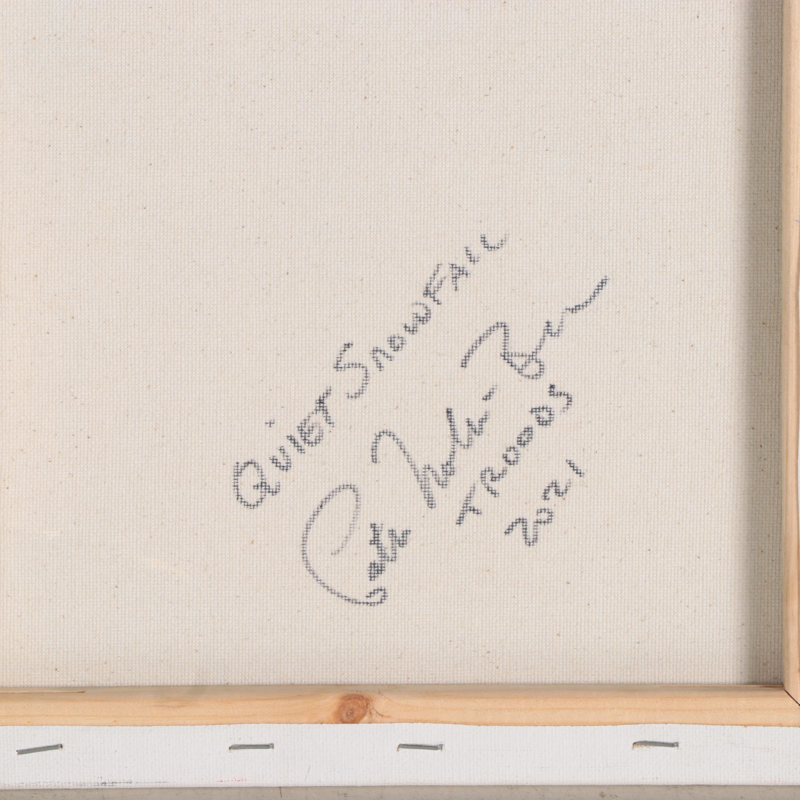 Patricia Nolan-Brown Oil Painting "Quiet Snowfall," 2021