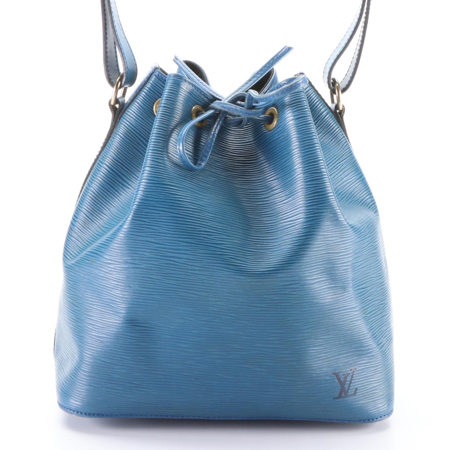 Louis Vuitton Noé Shoulder Bag in Toledo Blue Epi Leather