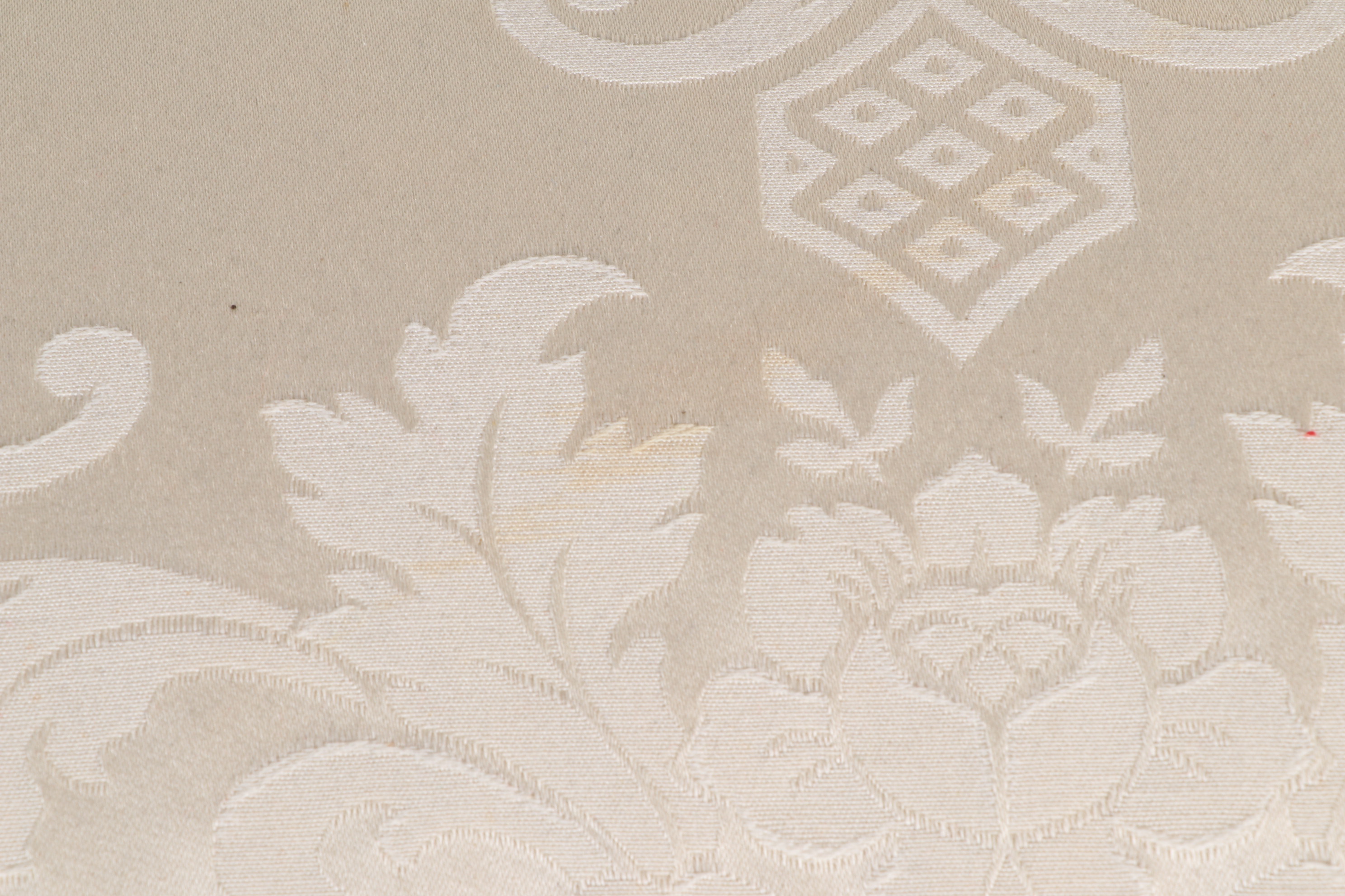 Henredon "Custom Folio Collection" Cream Damask Sofa