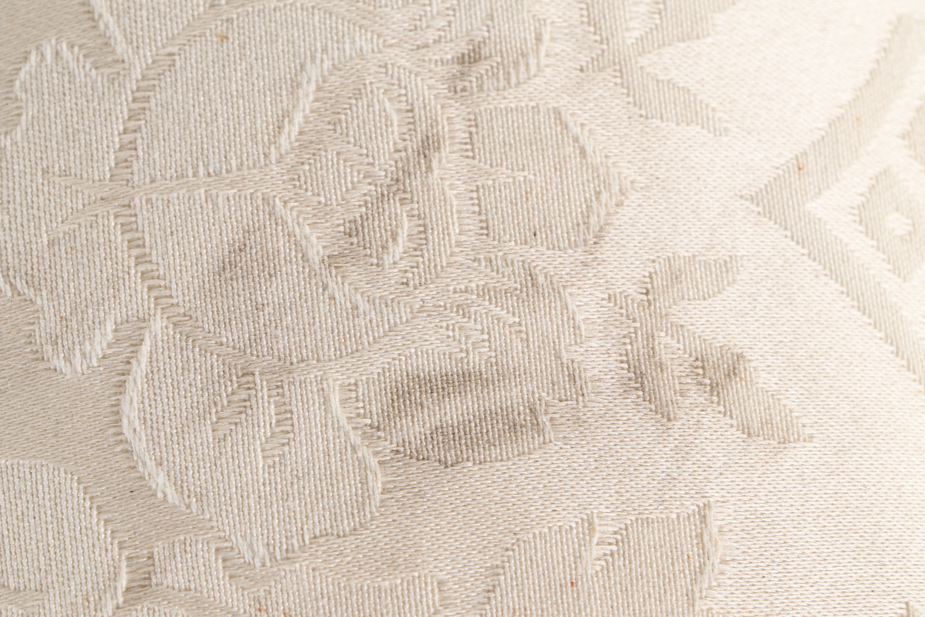 Henredon "Custom Folio Collection" Cream Damask Sofa