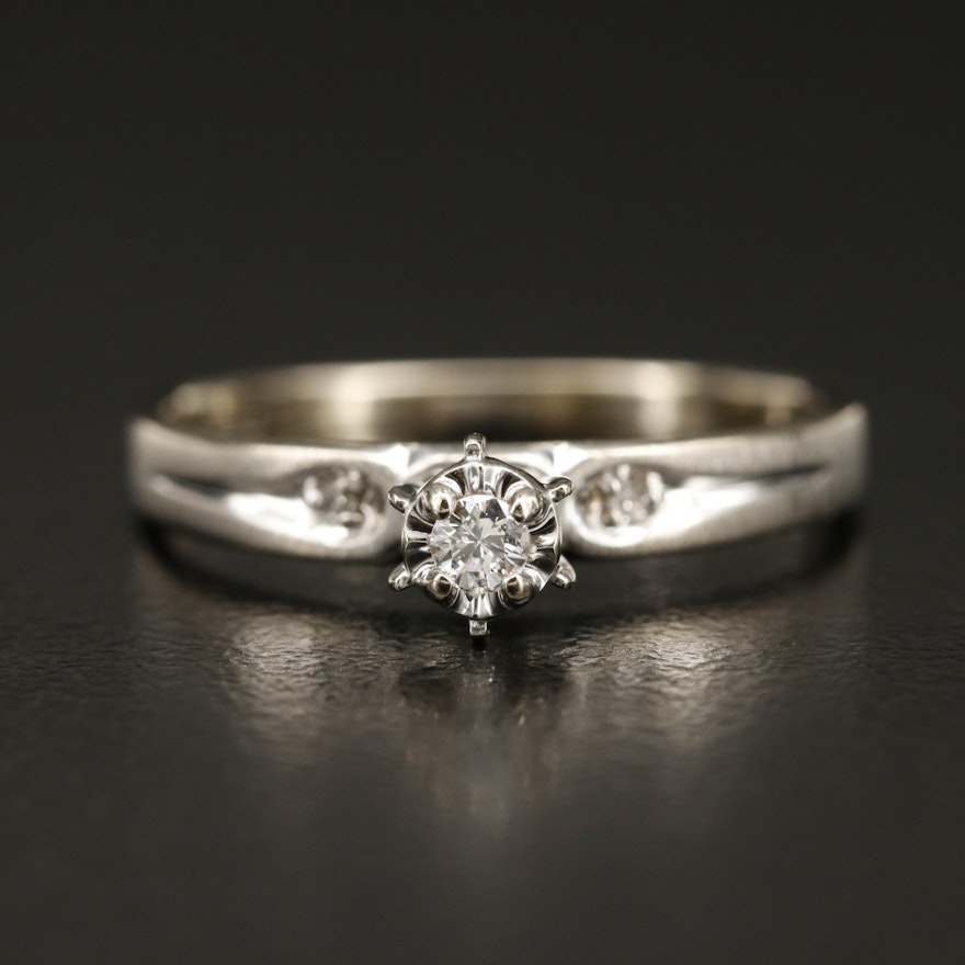 14K 0.07 CTW Diamond Ring