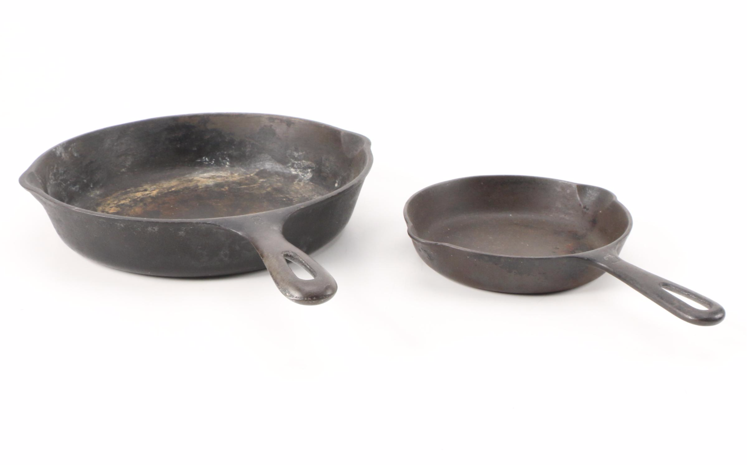 Griswold No. 3 Cast Iron Skillet and 10" Cast Iron Skillet