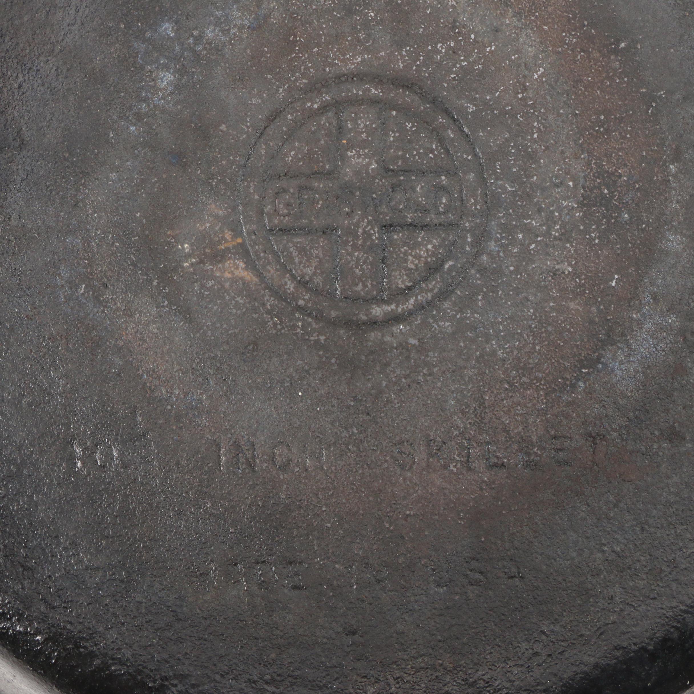 Griswold No. 3 Cast Iron Skillet and 10" Cast Iron Skillet