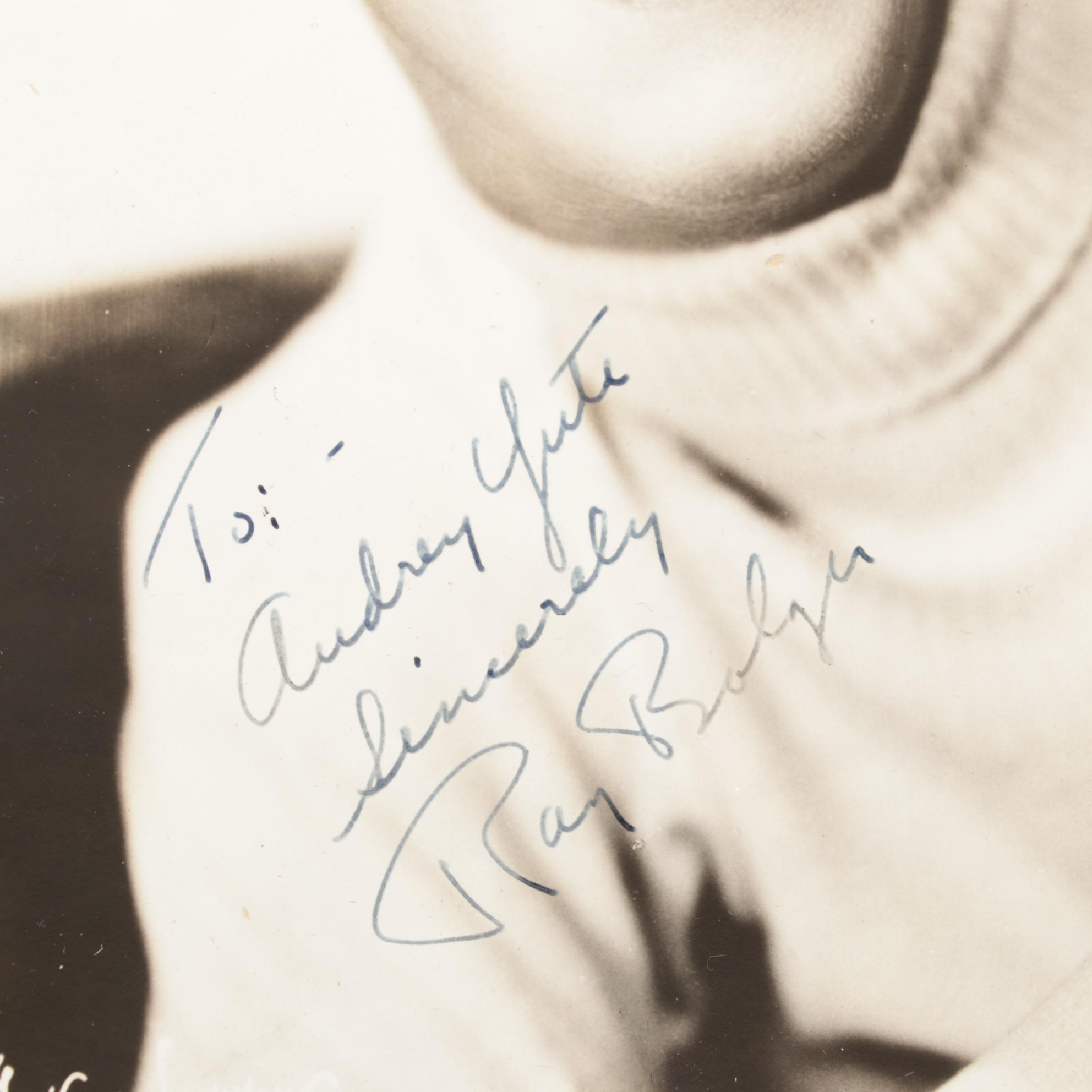 Jean Harlow and Ray Bolger Signed Photographs