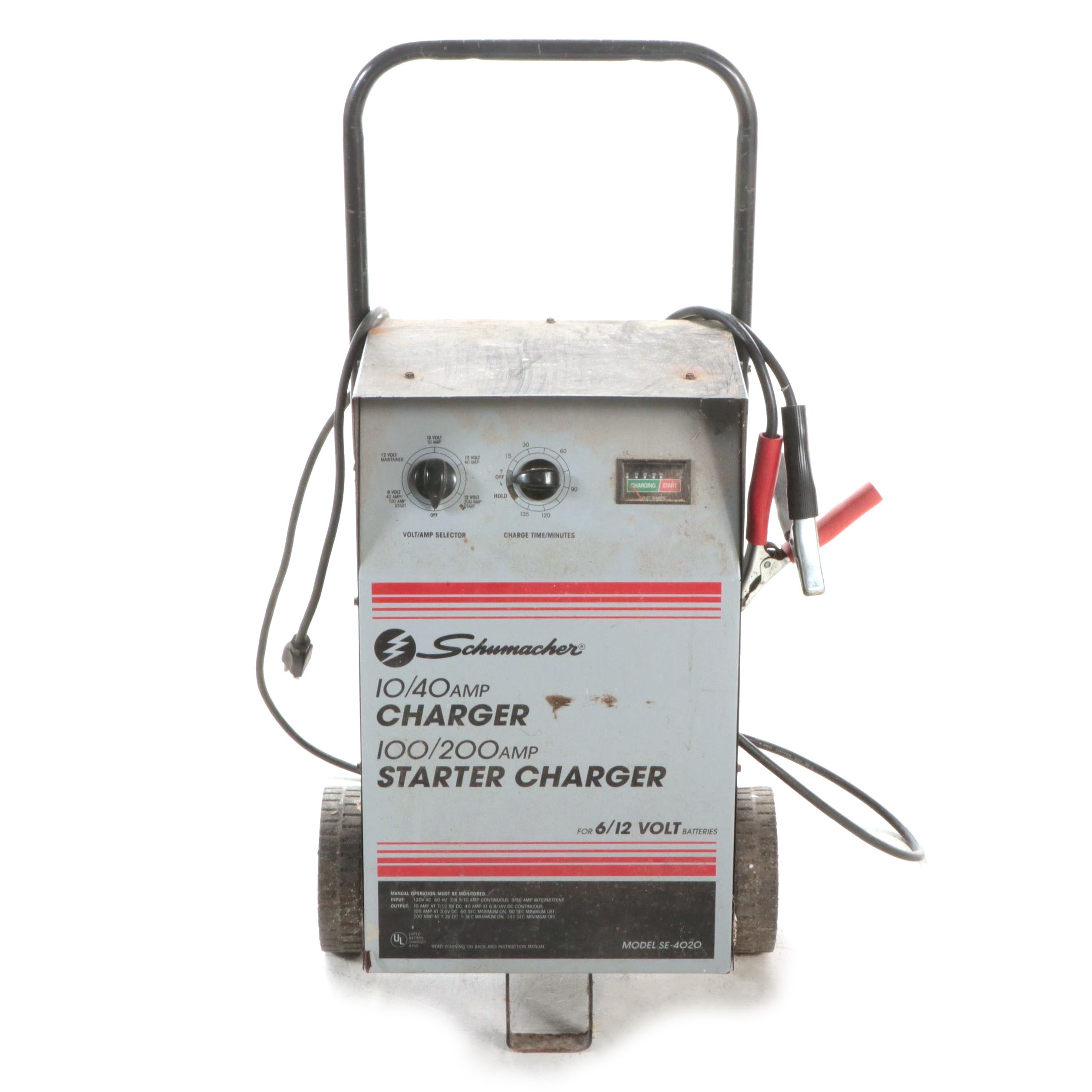 Schumacher IO/40 Amp Charger 100/200 Amp Starter/Charger for 6/12-Volt Batteries