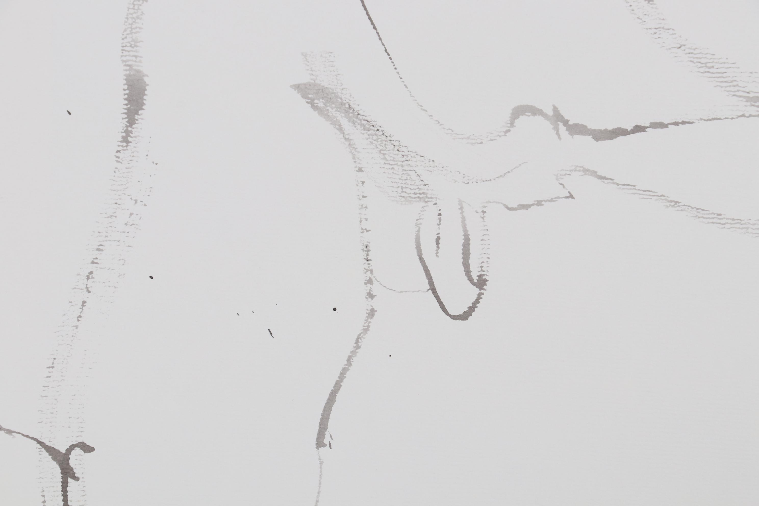 John Tuska Figure Study Ink Drawings, Late 20th Century