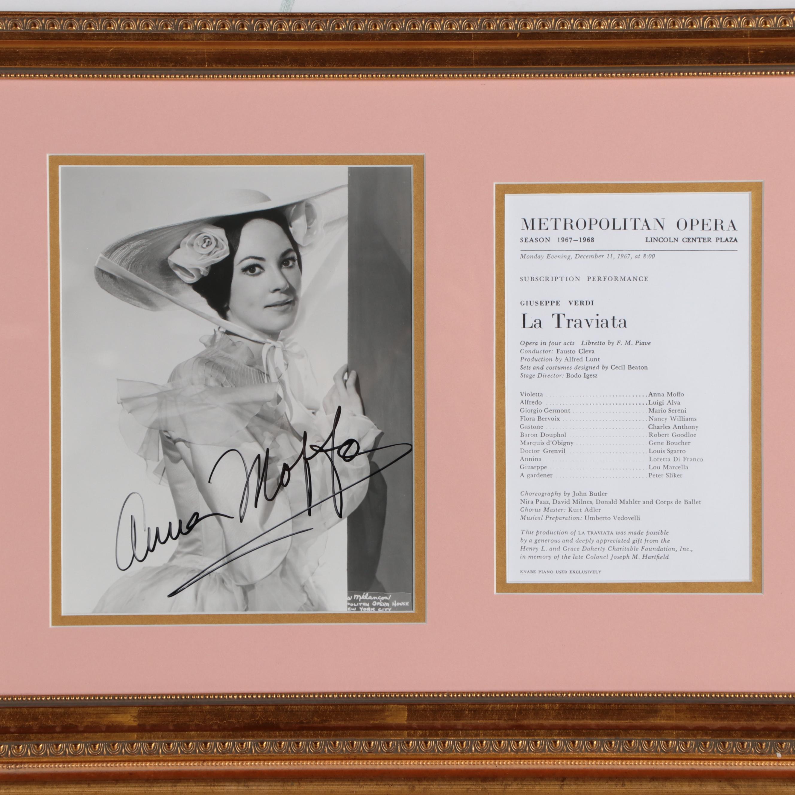 Paul Plishka, Anna Moffo, Rosa Ponselle, Franco Corelli Signed Opera Photos, COA