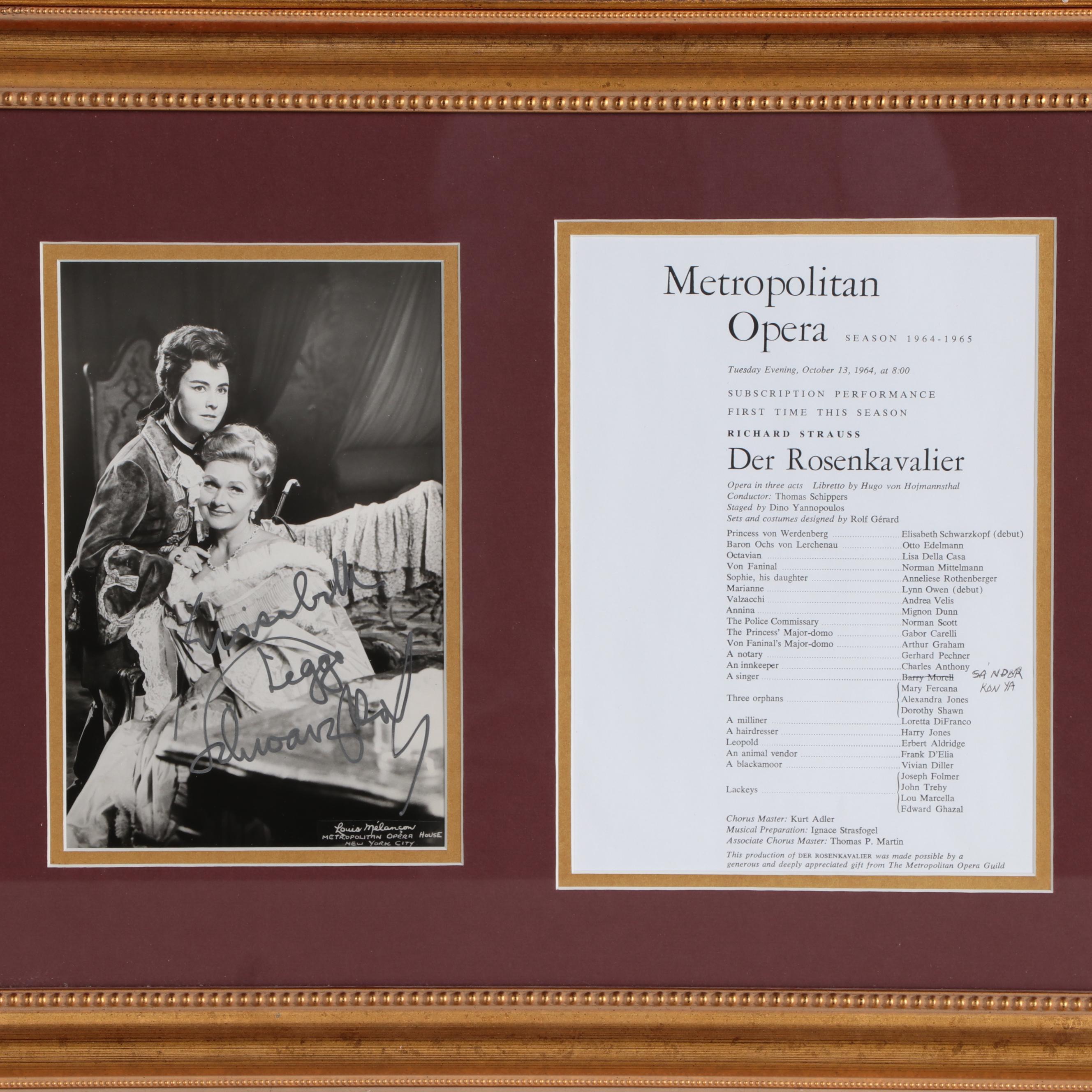 Paul Plishka, Anna Moffo, Rosa Ponselle, Franco Corelli Signed Opera Photos, COA