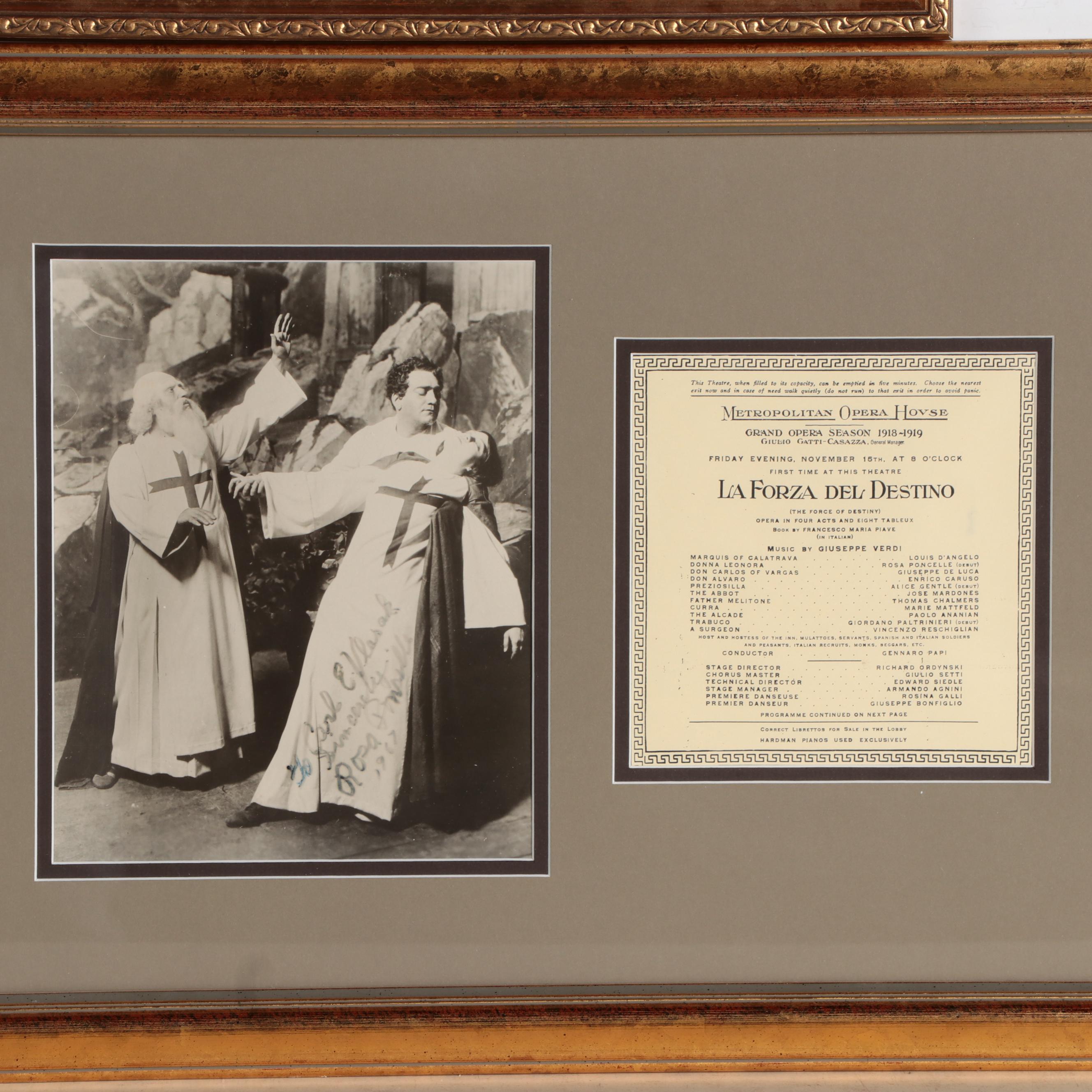 Paul Plishka, Anna Moffo, Rosa Ponselle, Franco Corelli Signed Opera Photos, COA