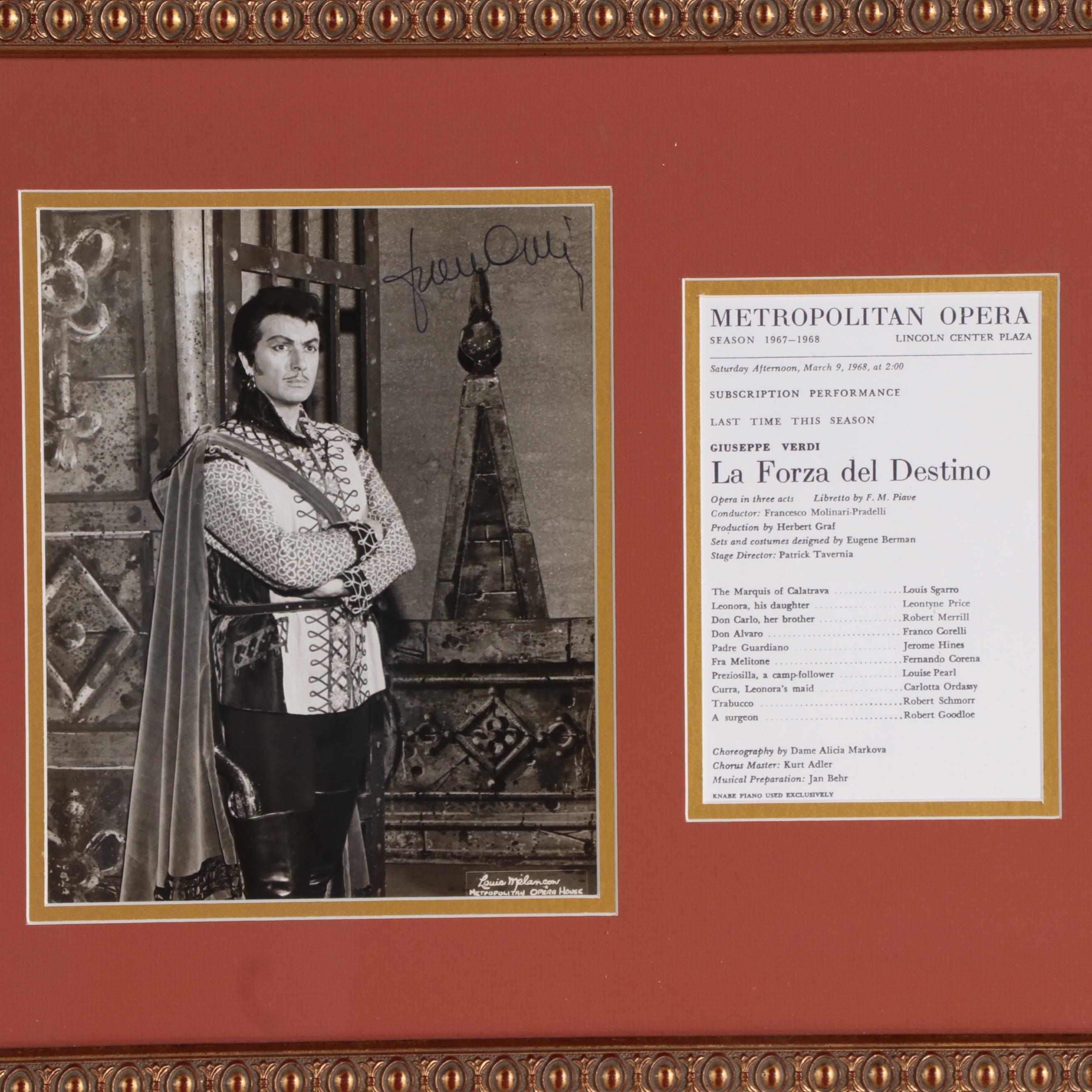 Paul Plishka, Anna Moffo, Rosa Ponselle, Franco Corelli Signed Opera Photos, COA