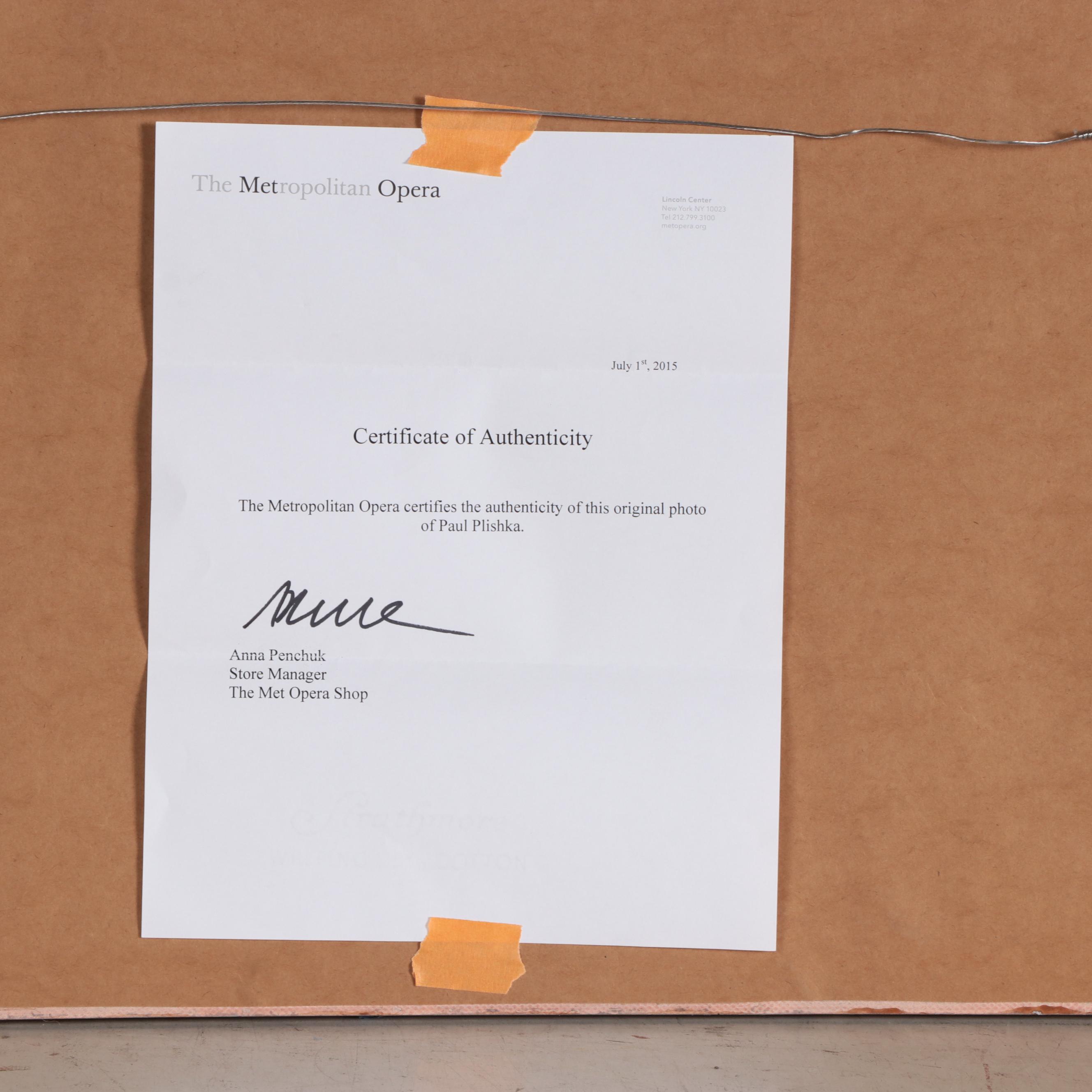 Paul Plishka, Anna Moffo, Rosa Ponselle, Franco Corelli Signed Opera Photos, COA