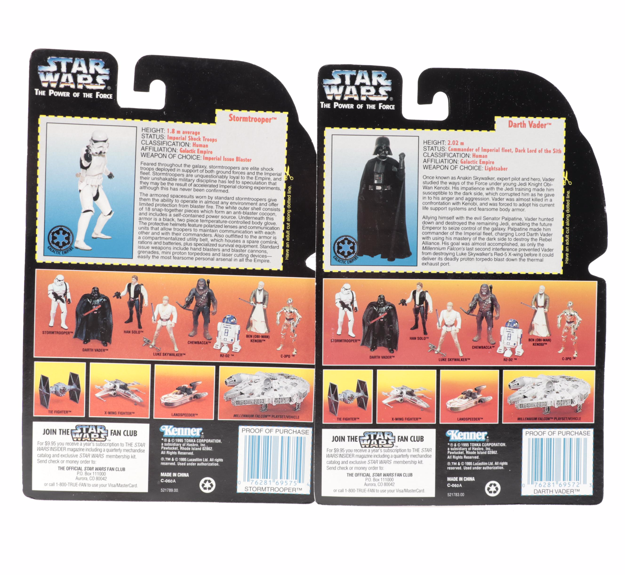 Kenner "Luke Skywalker" and Other "Star Wars" Action Figures, 1995