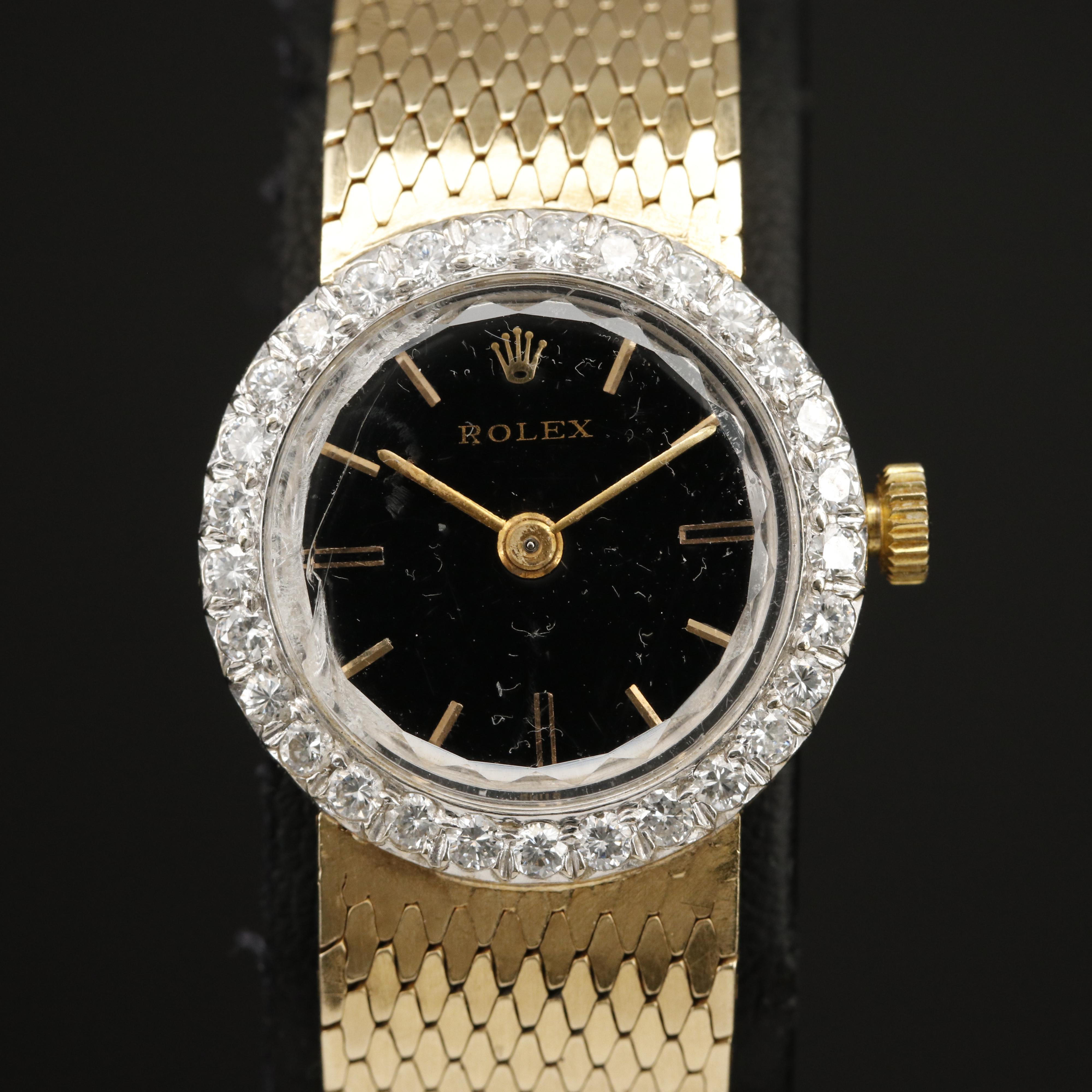 Vintage Rolex Diamond Watch