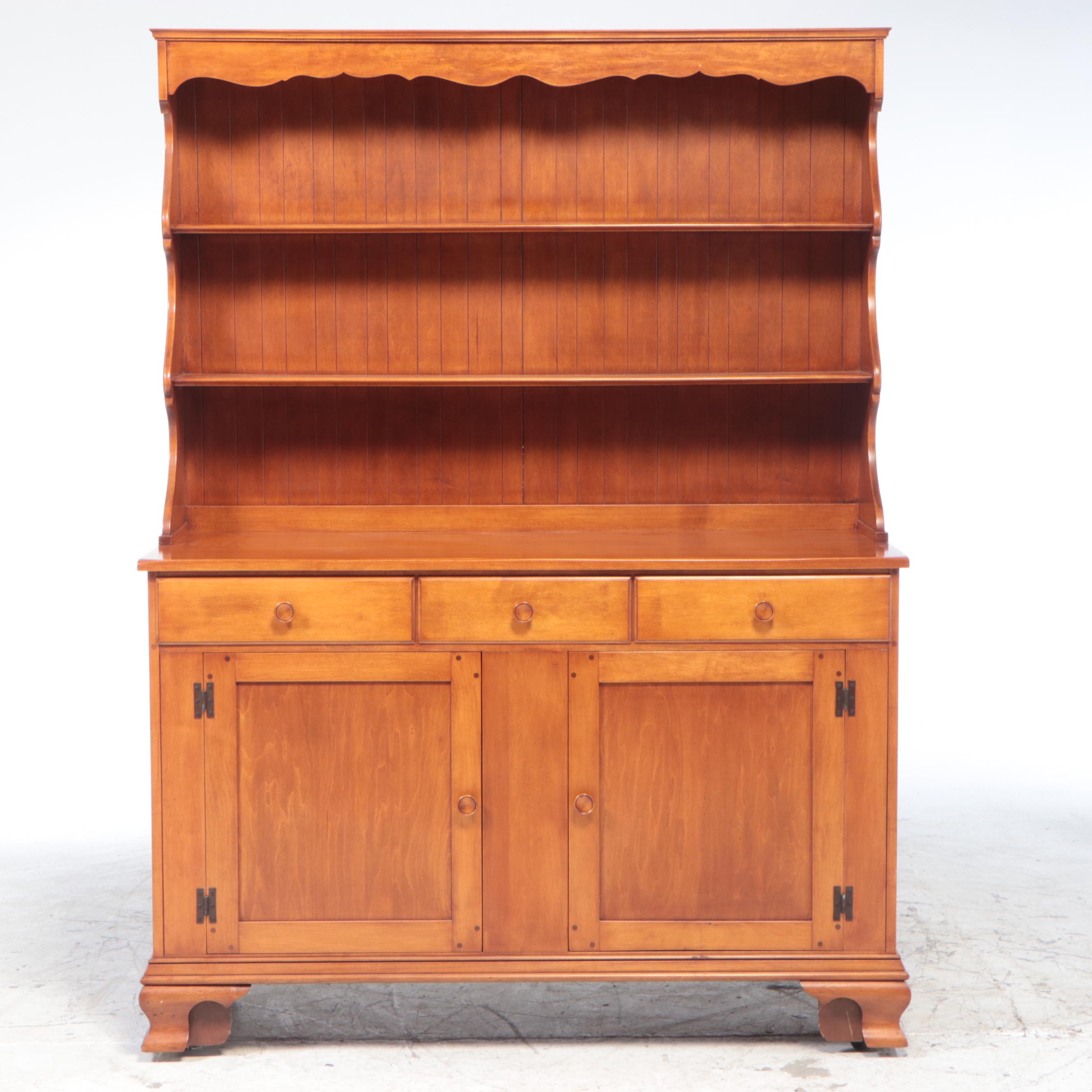 Heywood-Wakefield "Old Colony" Maple China Cupboard, 1930s