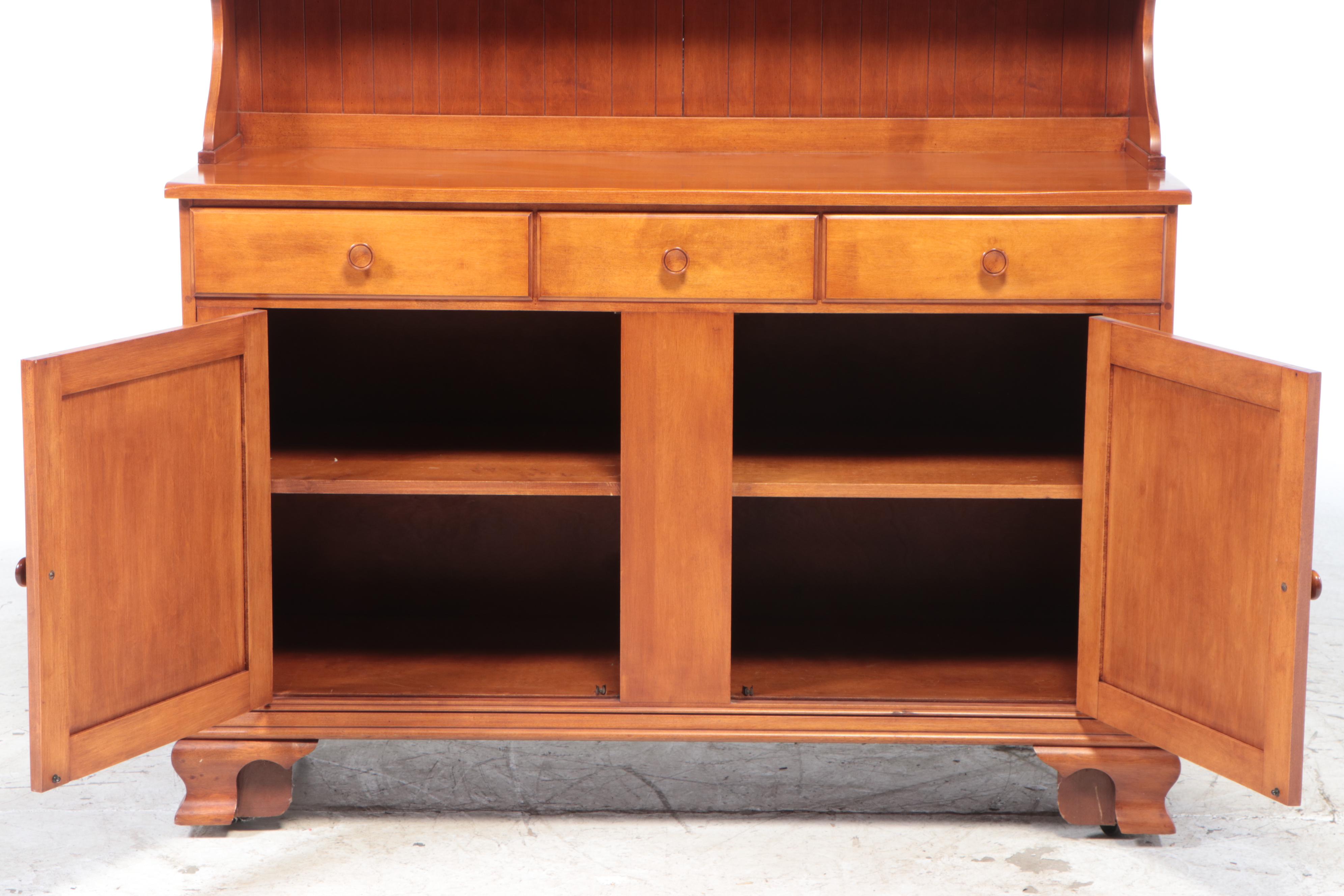 Heywood-Wakefield "Old Colony" Maple China Cupboard, 1930s