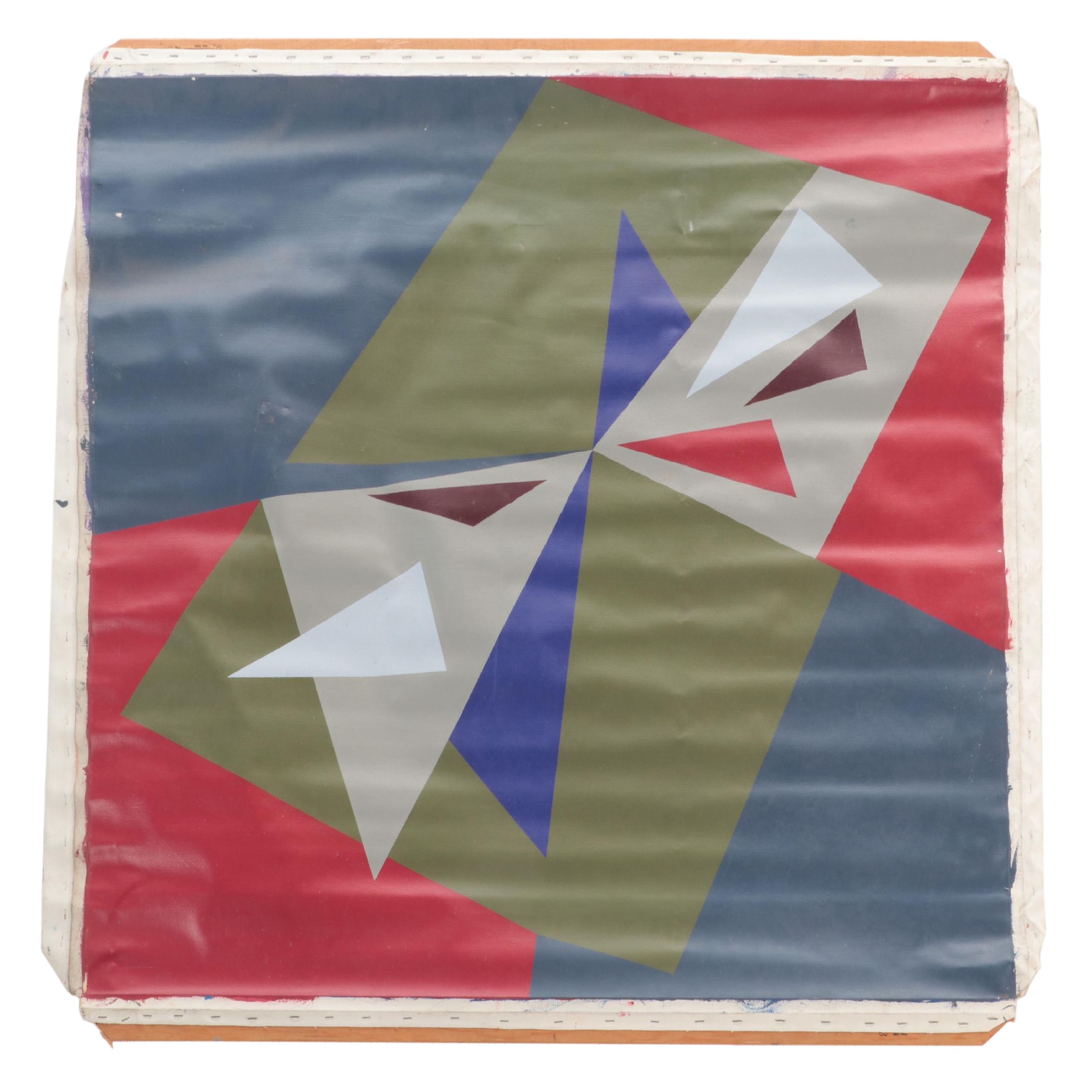 Noel Martin Abstract Geometric Oil Painting