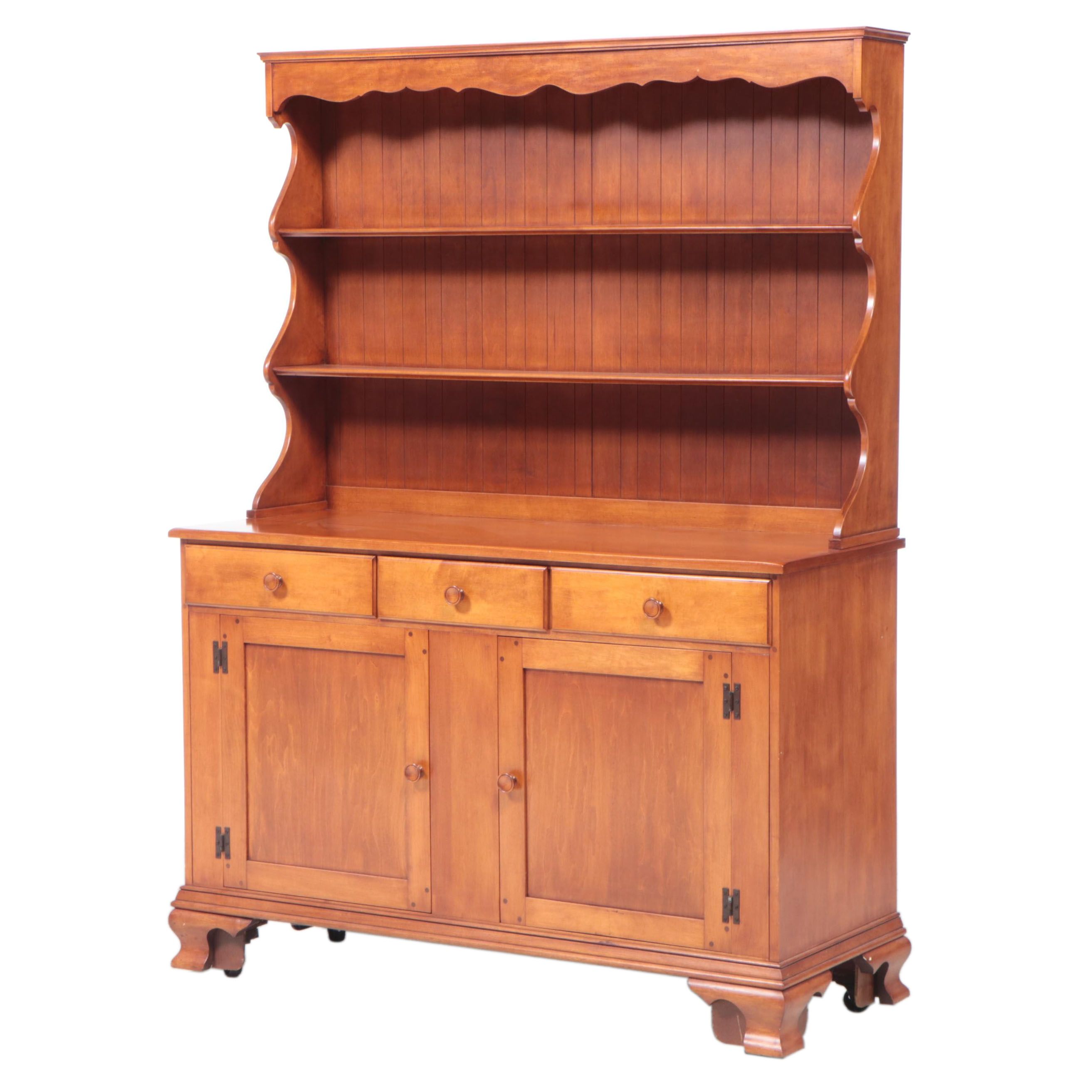 Heywood-Wakefield "Old Colony" Maple China Cupboard, 1930s