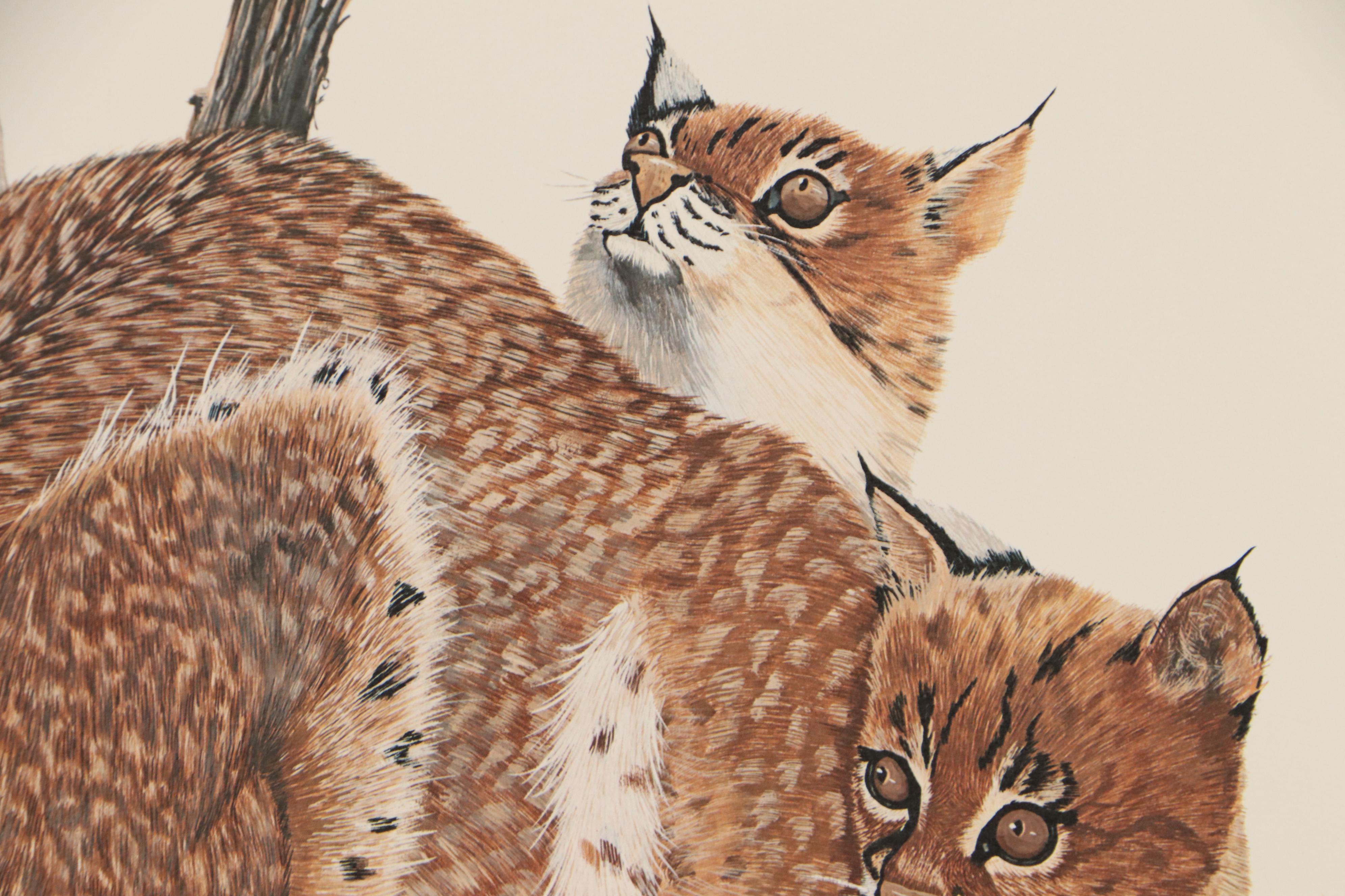 Gene Gray Offset Lithograph "Wildcat," Circa 1975