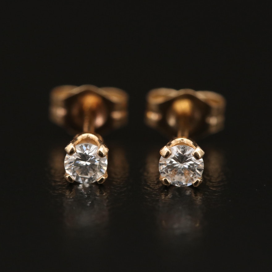 14K 0.20 CTW Diamond Stud Earrings