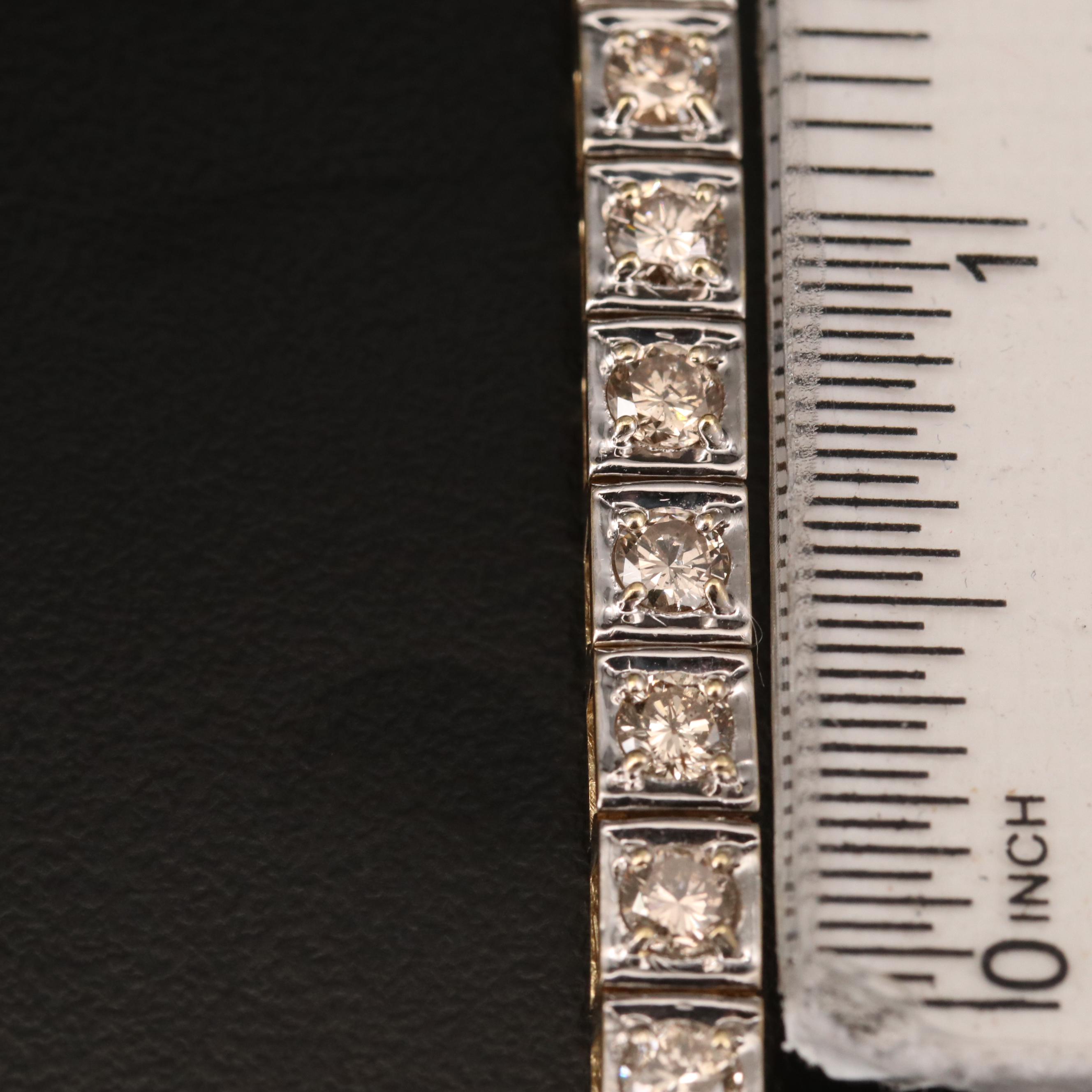 14K 4.76 CTW Diamond Line Bracelet