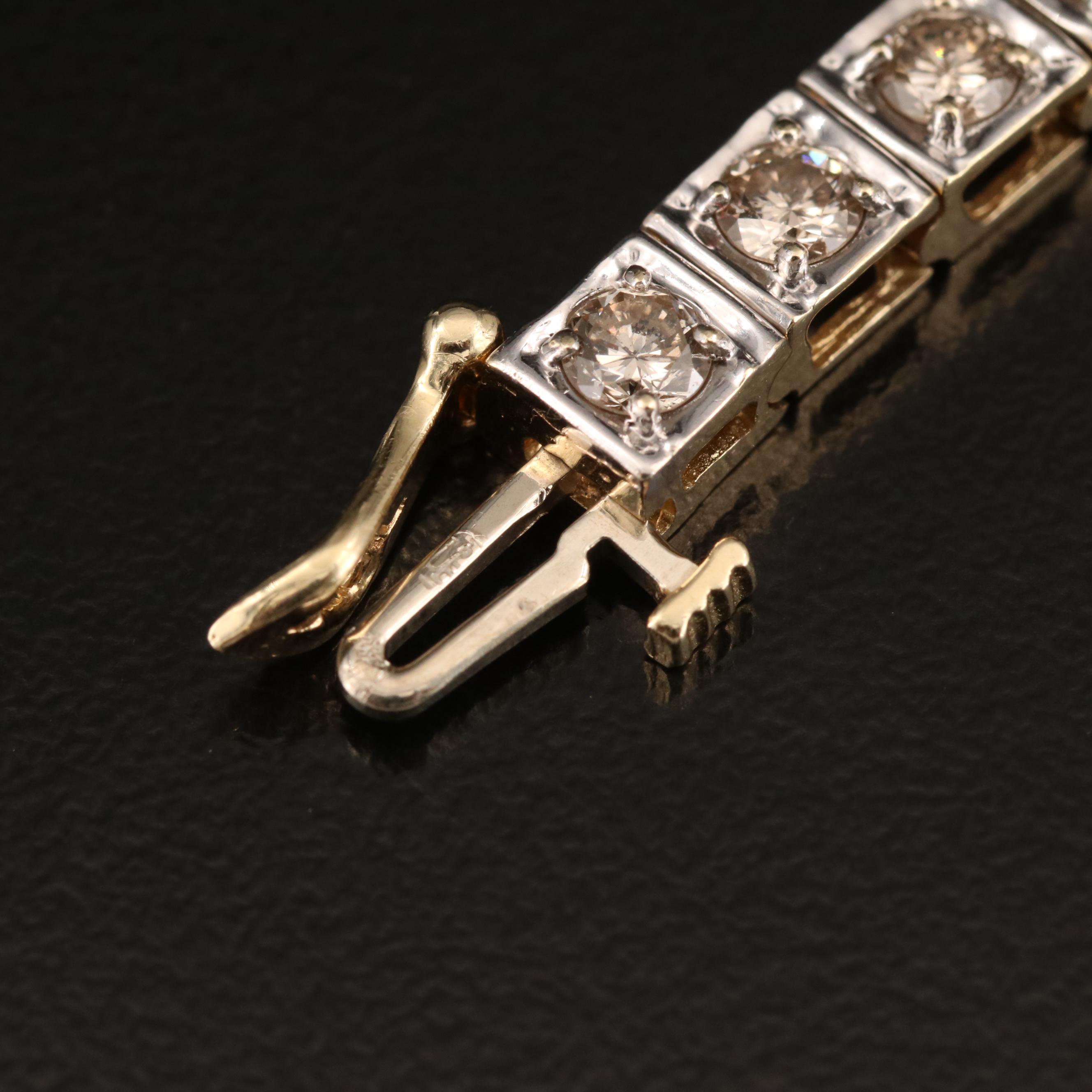 14K 4.76 CTW Diamond Line Bracelet