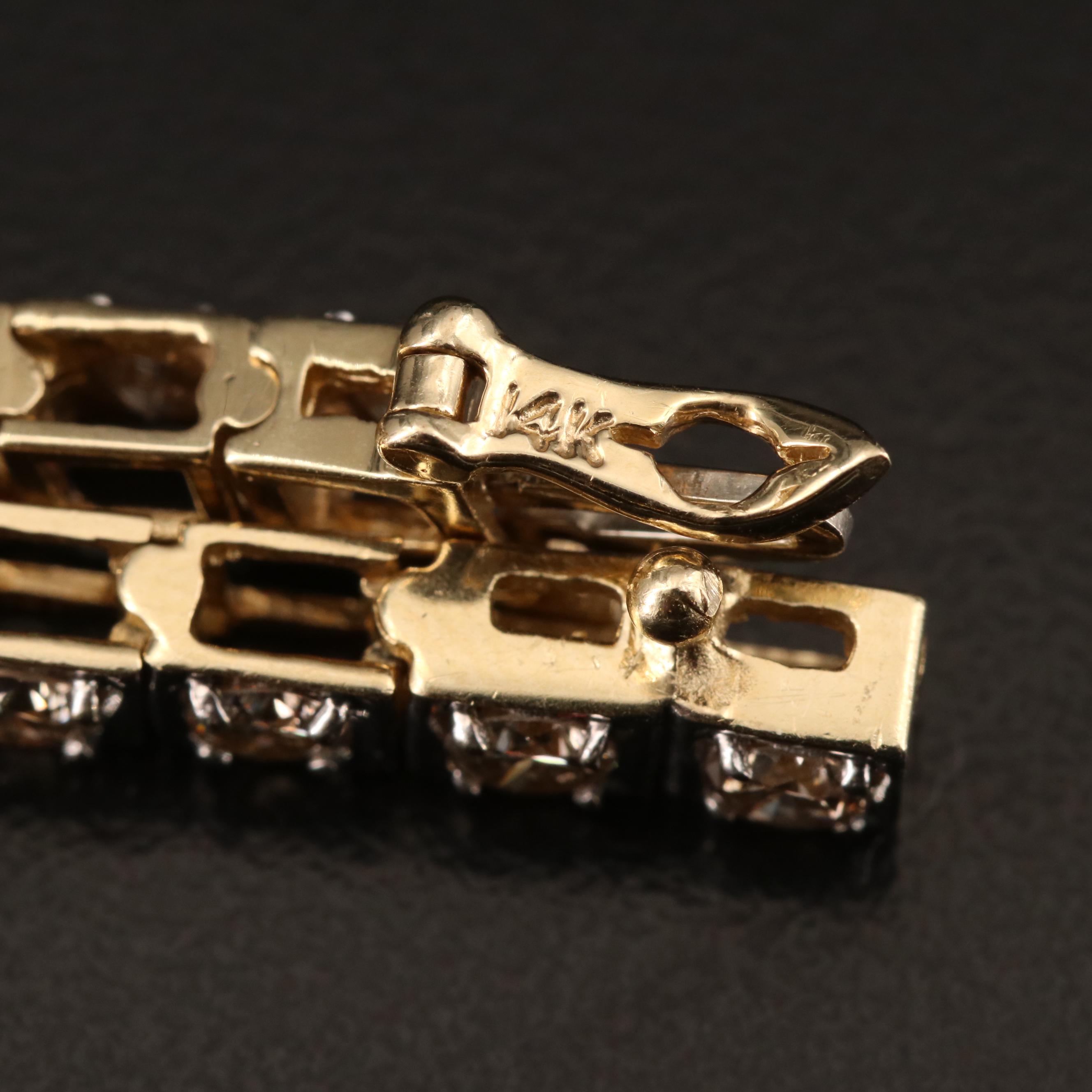 14K 4.76 CTW Diamond Line Bracelet