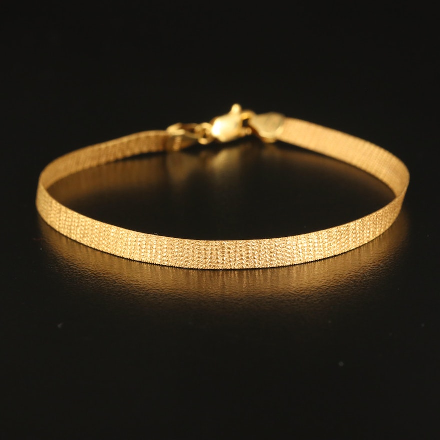 Italian 14K Fancy Link Bracelet