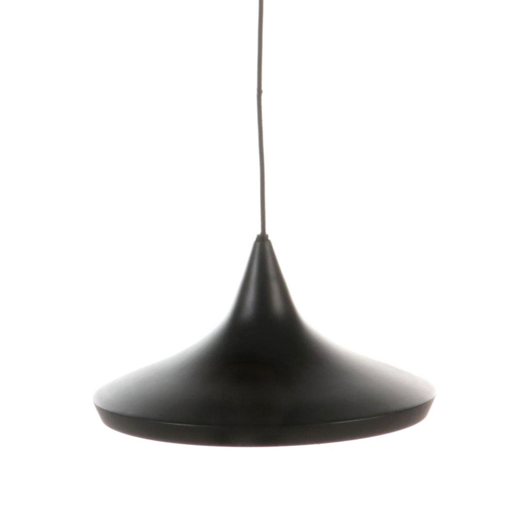 Tom Dixon "Beat Wide" Black and Brass Pendant Light