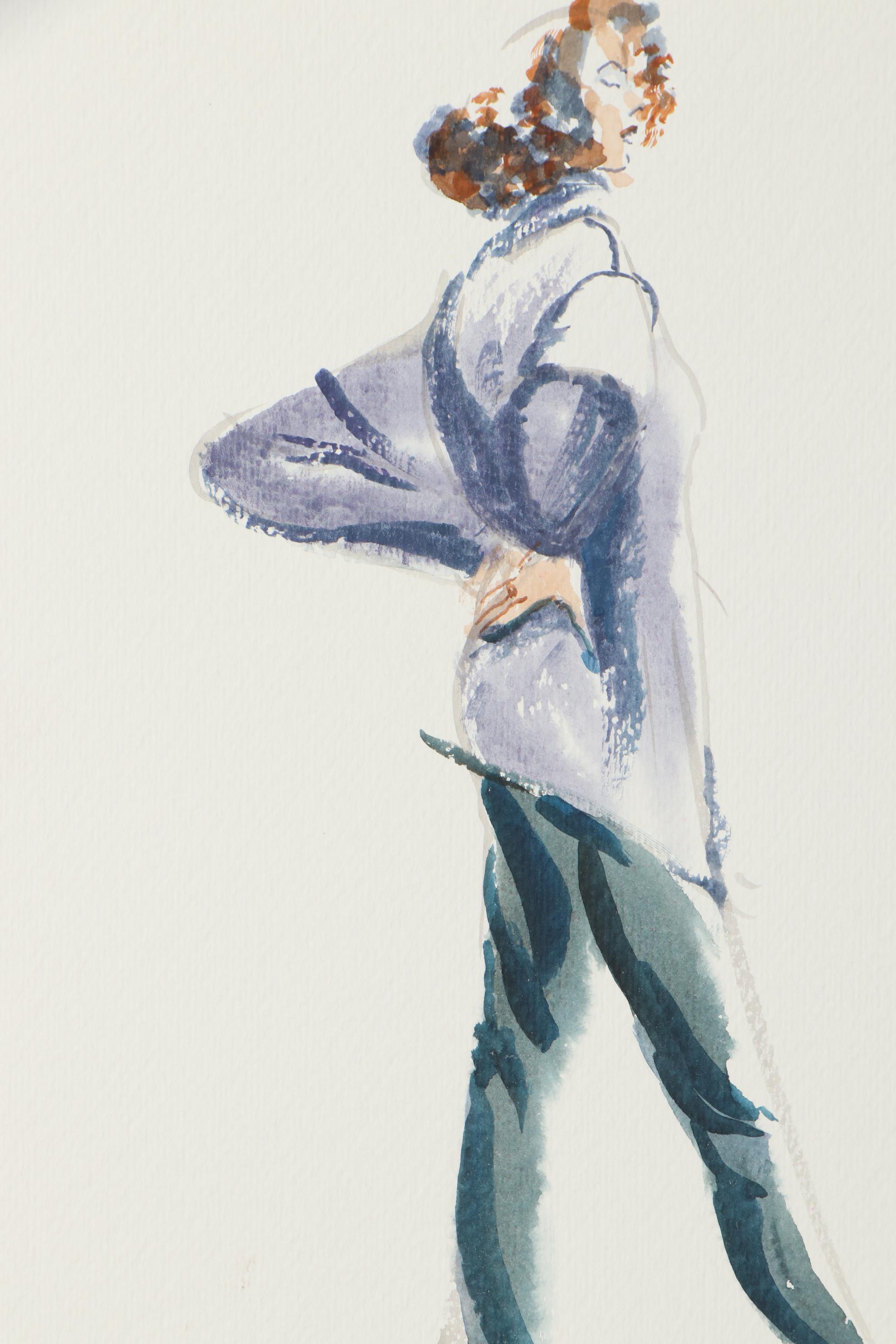 Margaret Voelker-Ferrier Watercolor Fashion Illustrations