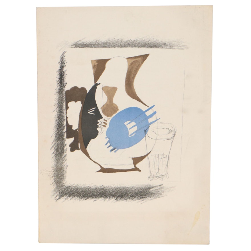 Georges Braque Still Life Lithograph for "Derrière le Miroir," 1952