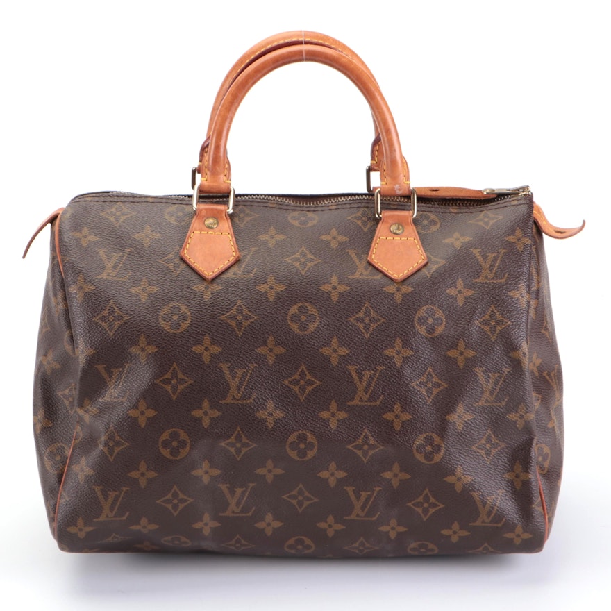 Louis Vuitton Speedy 30 in Monogram Canvas with Vachetta Leather