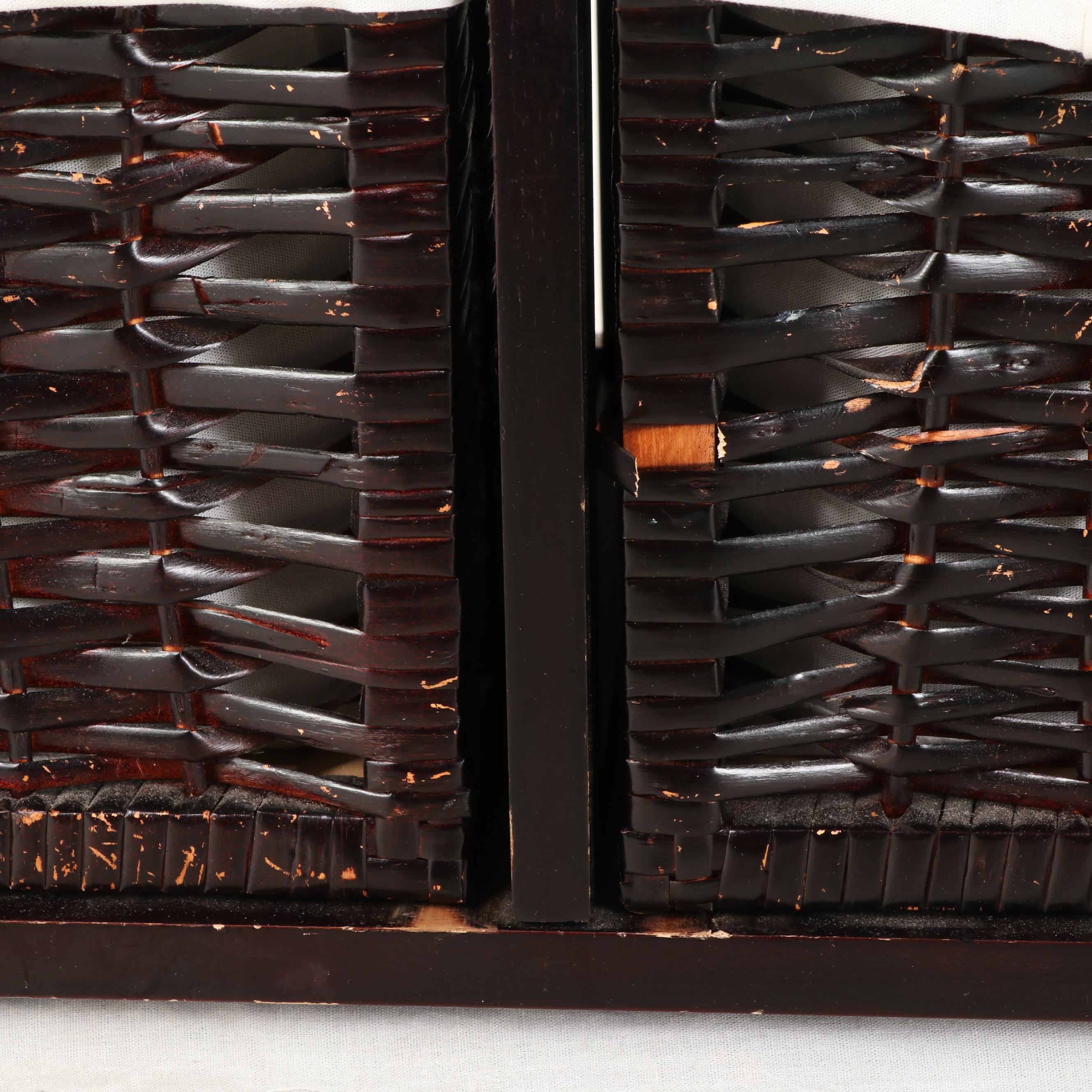 Contemporary Five-Basket Storage Console