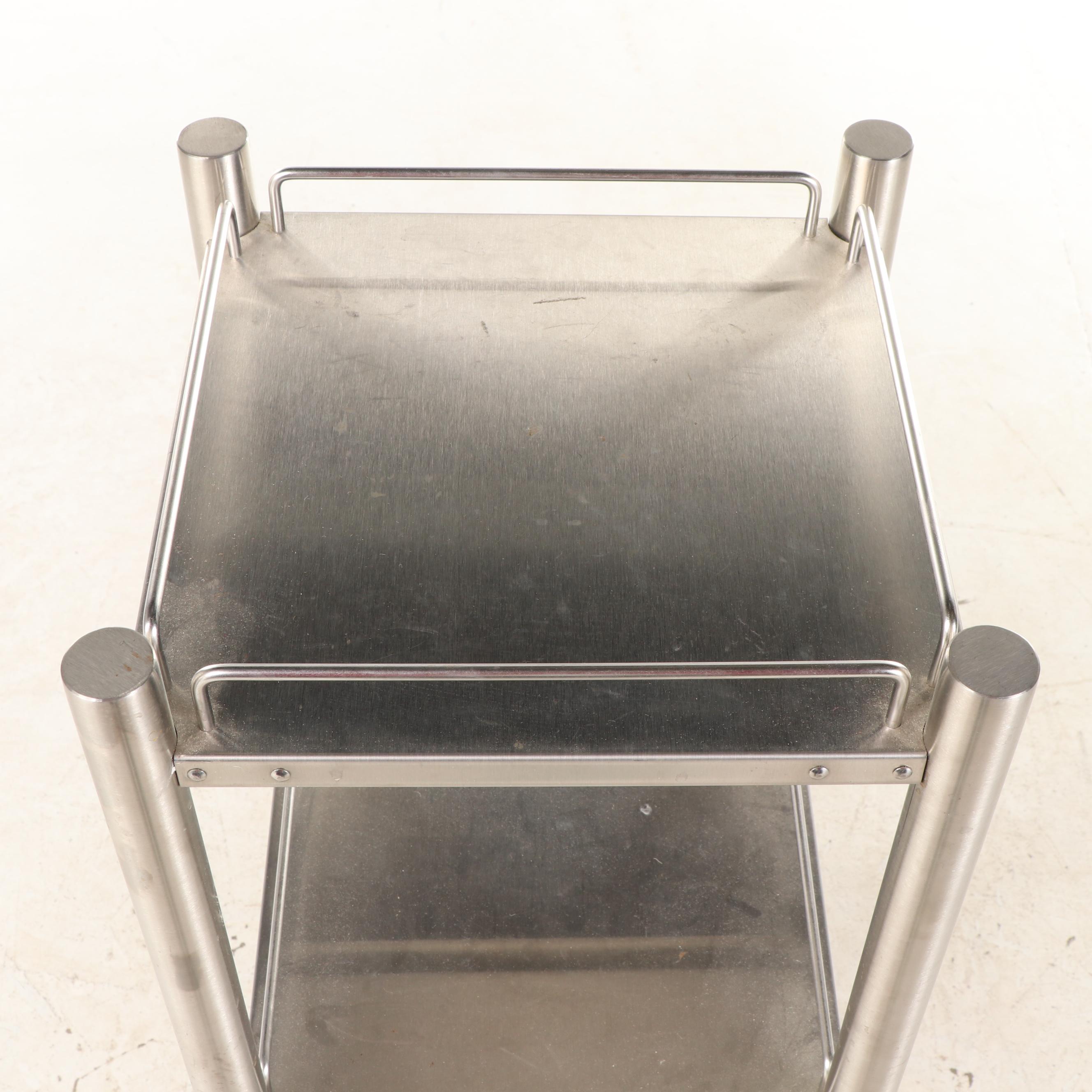 Frontgate Stainless Steel Tiered Cart Stand