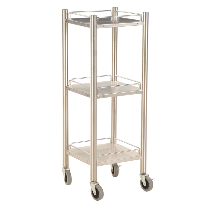 Frontgate Stainless Steel Tiered Cart Stand