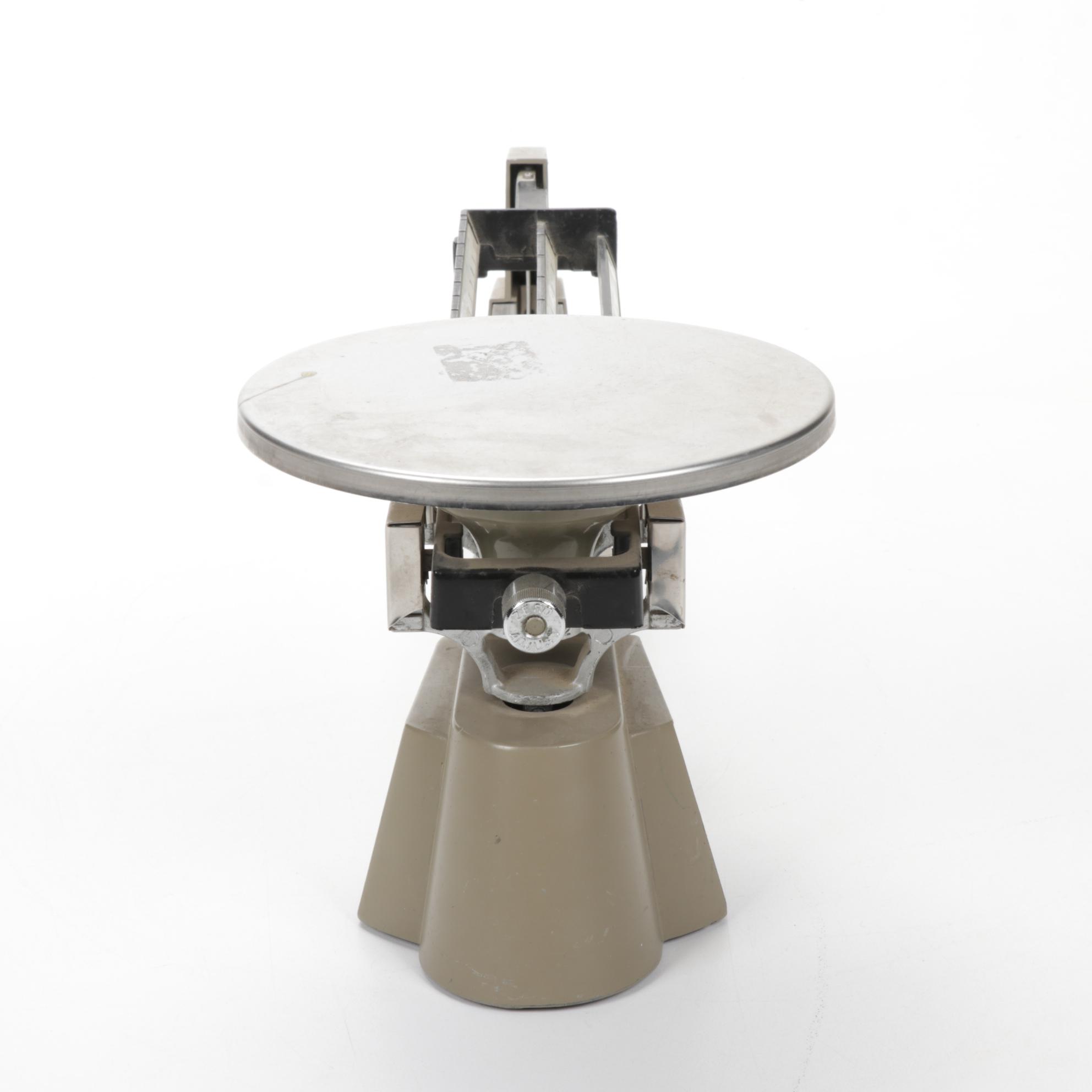 Ohaus Triple Beam Balance Scale with Ace Glass Vapor Duct Tube