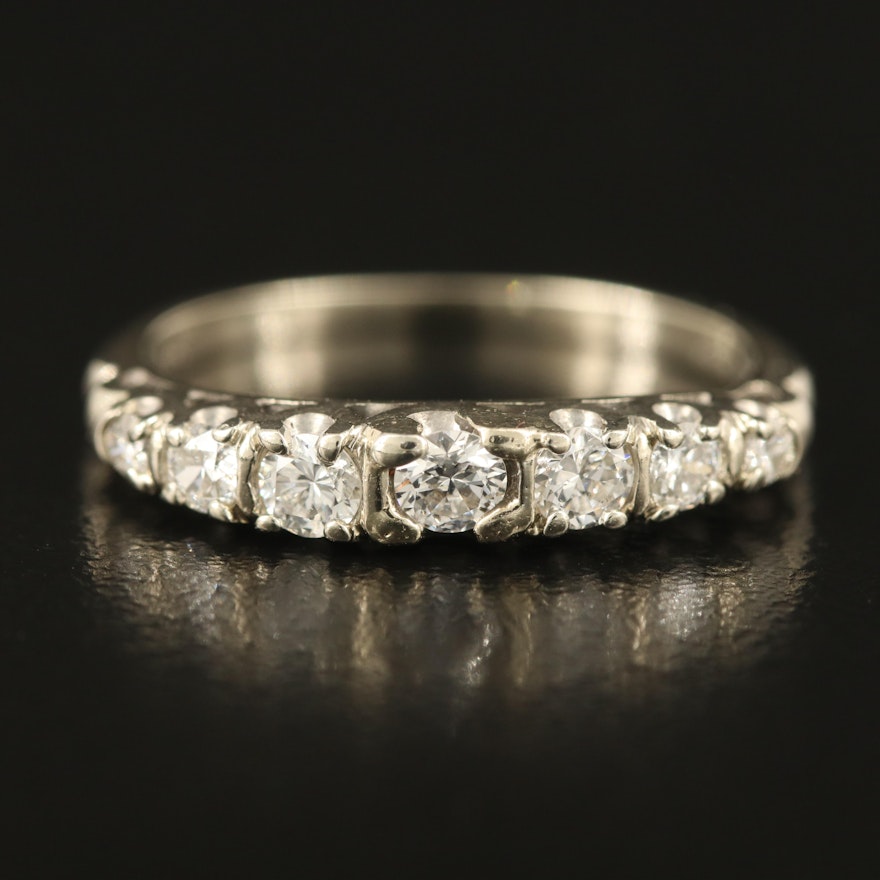 14K 0.45 CTW Diamond Seven Stone Ring
