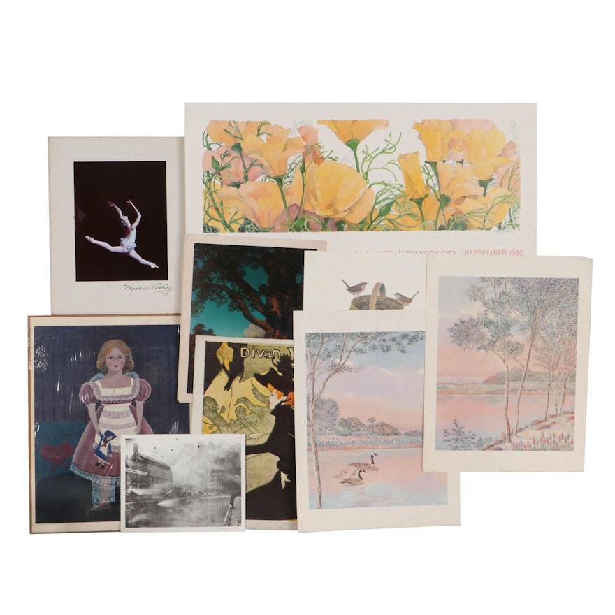 Offset Lithographs and Silver Print Photographs Including "Under Summer Skies"